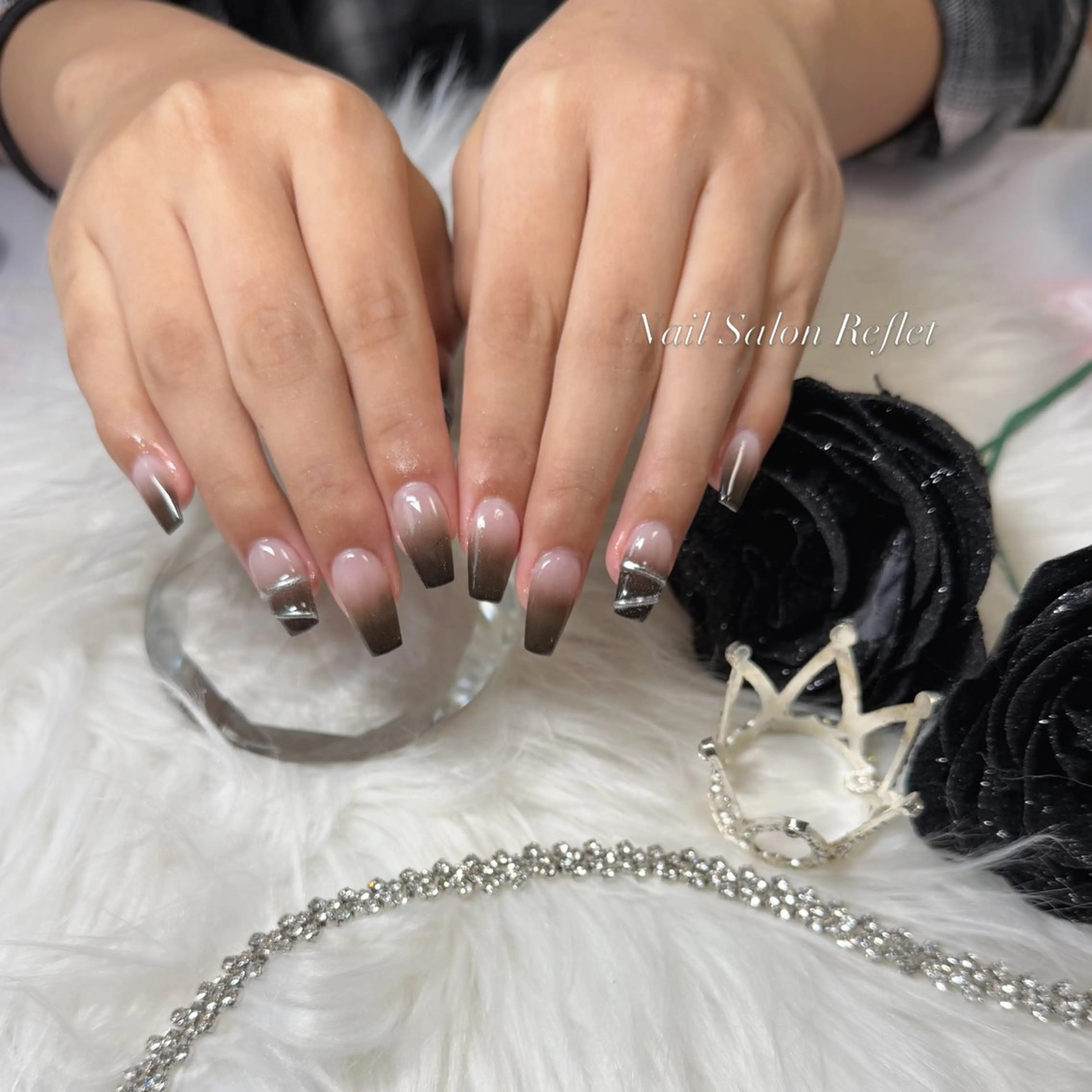 ネイル グラデーション ハンドネイル nailsalon Refletのネイルデザイン