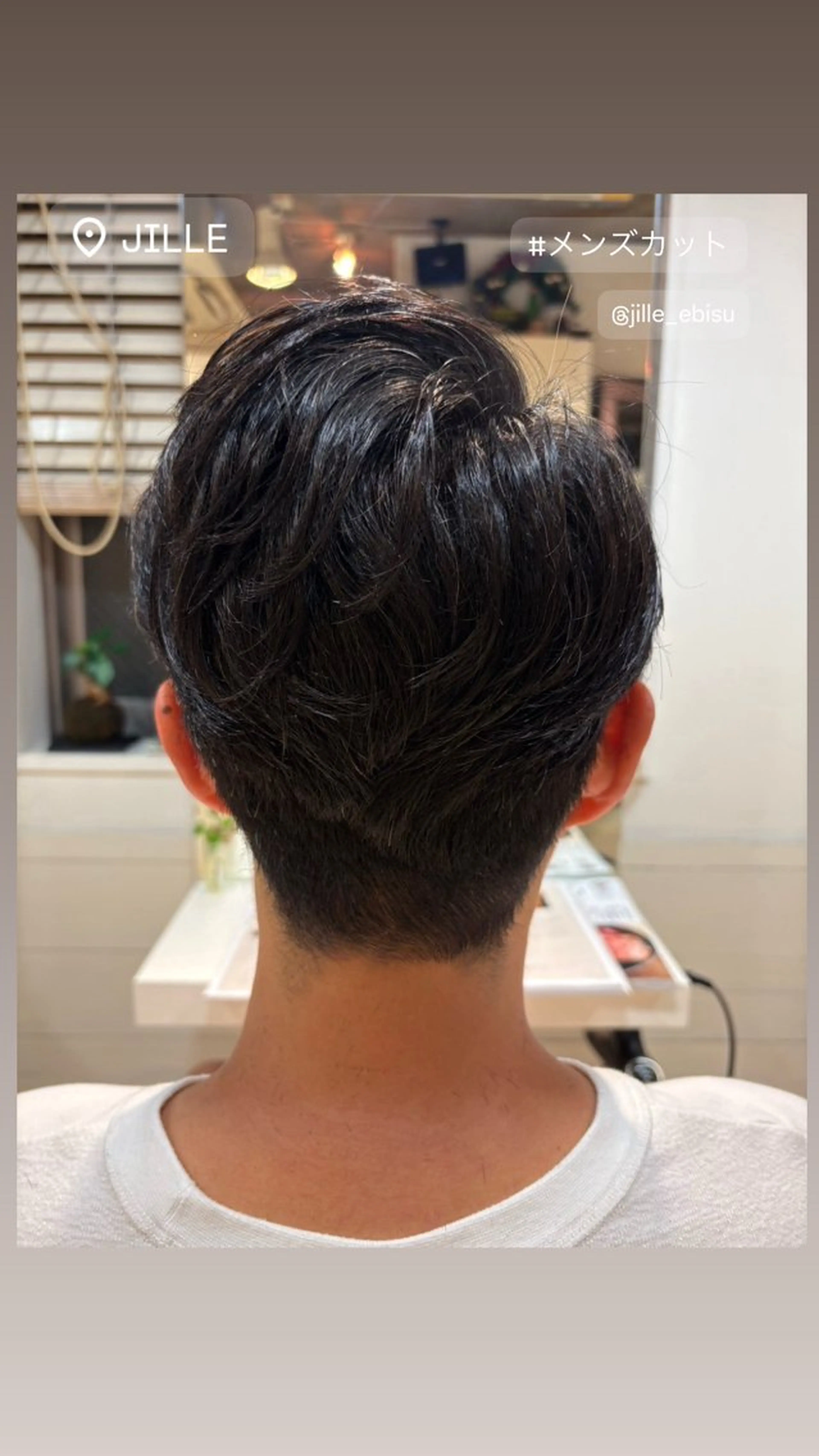 ショート メンズ ️ちば🩵JILLE 恵比寿 透明感カラーのヘアスタイル