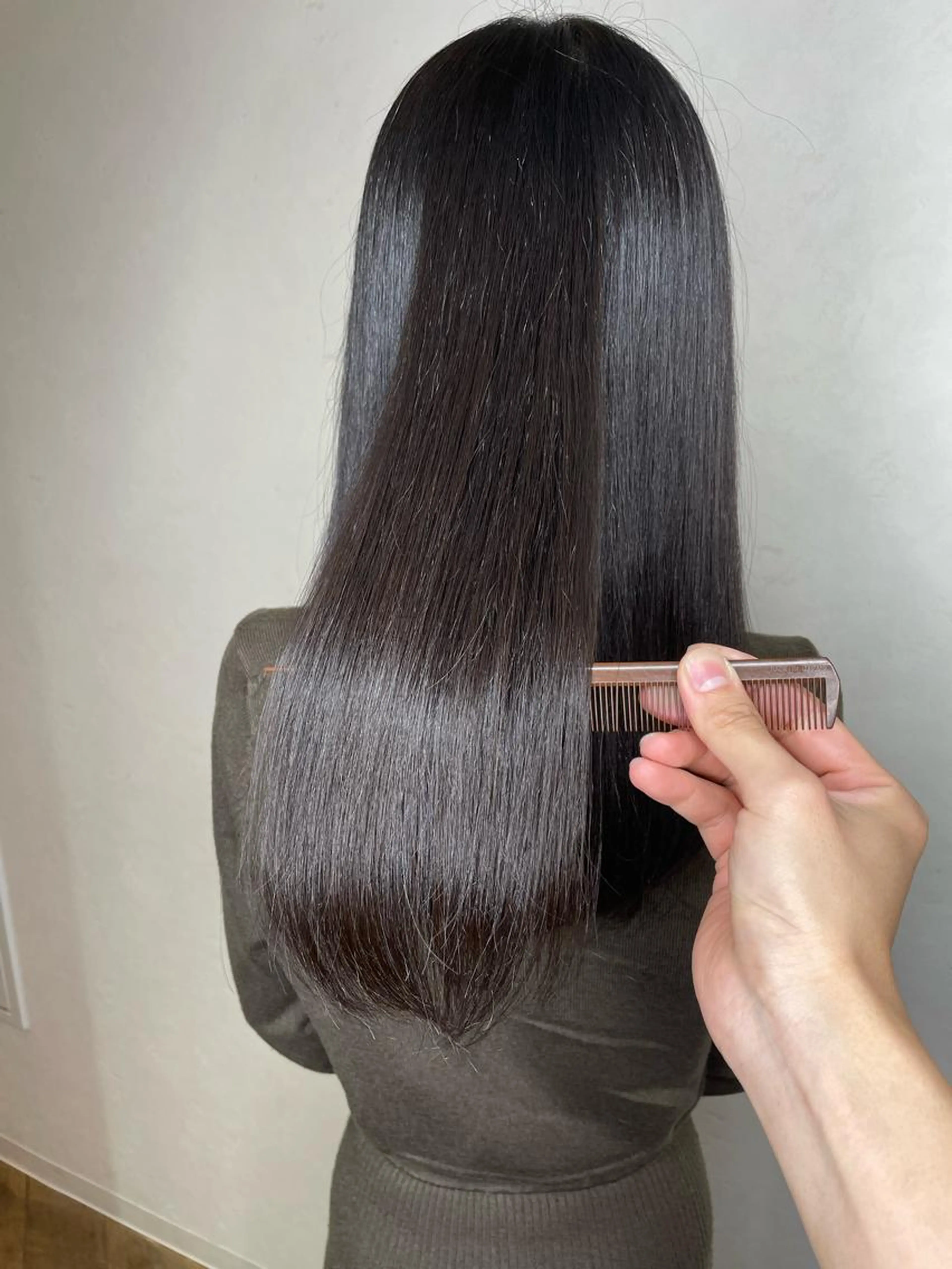 💠韓国カット ＋イルミナカラー＋酸性縮毛矯正 ＋TOKIOトリートメント💠　前髪/髪質改善の写真