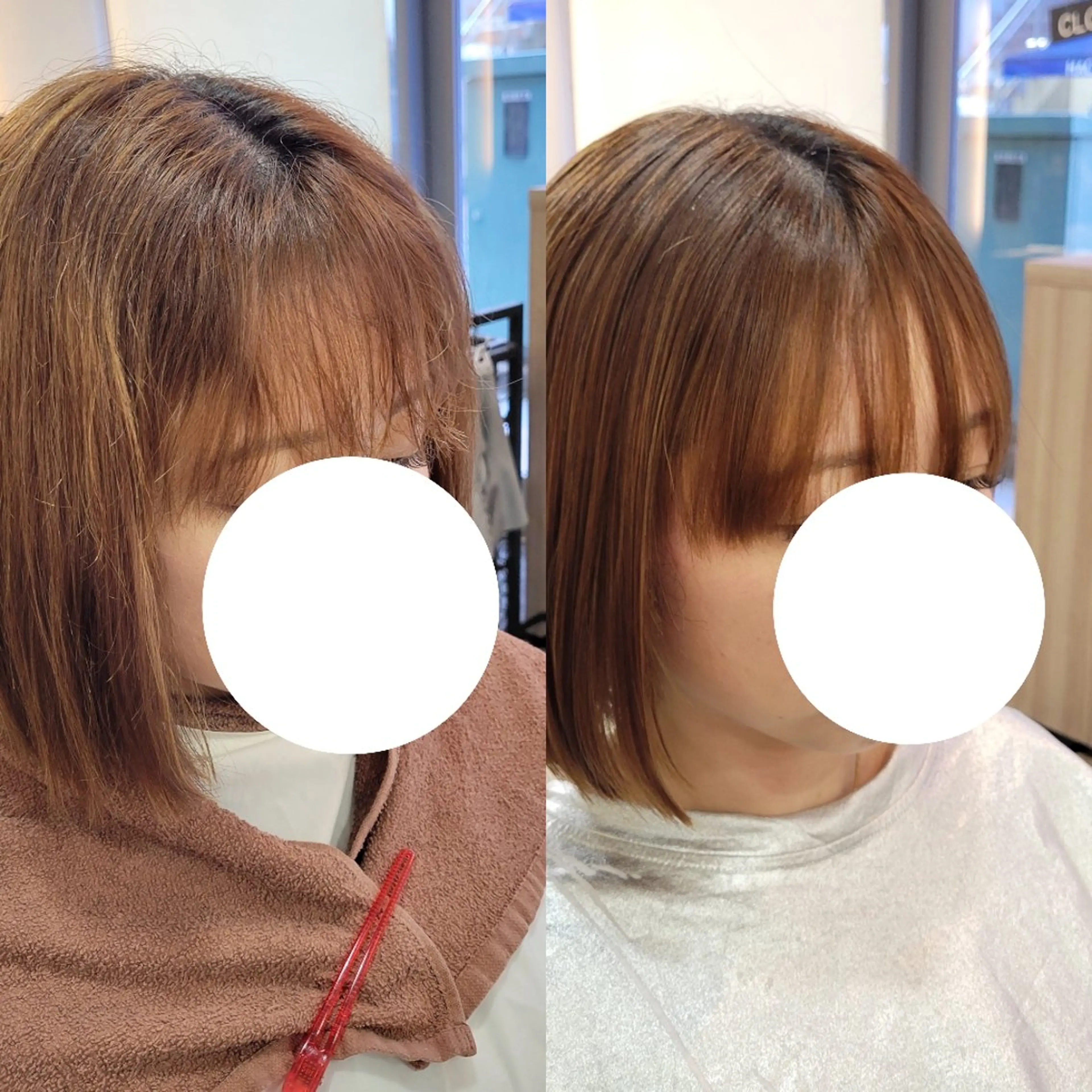 ミディアム 髪質改善 トリートメント 縮毛矯正 トリートメント 野村 果音(カノン)のヘアスタイル