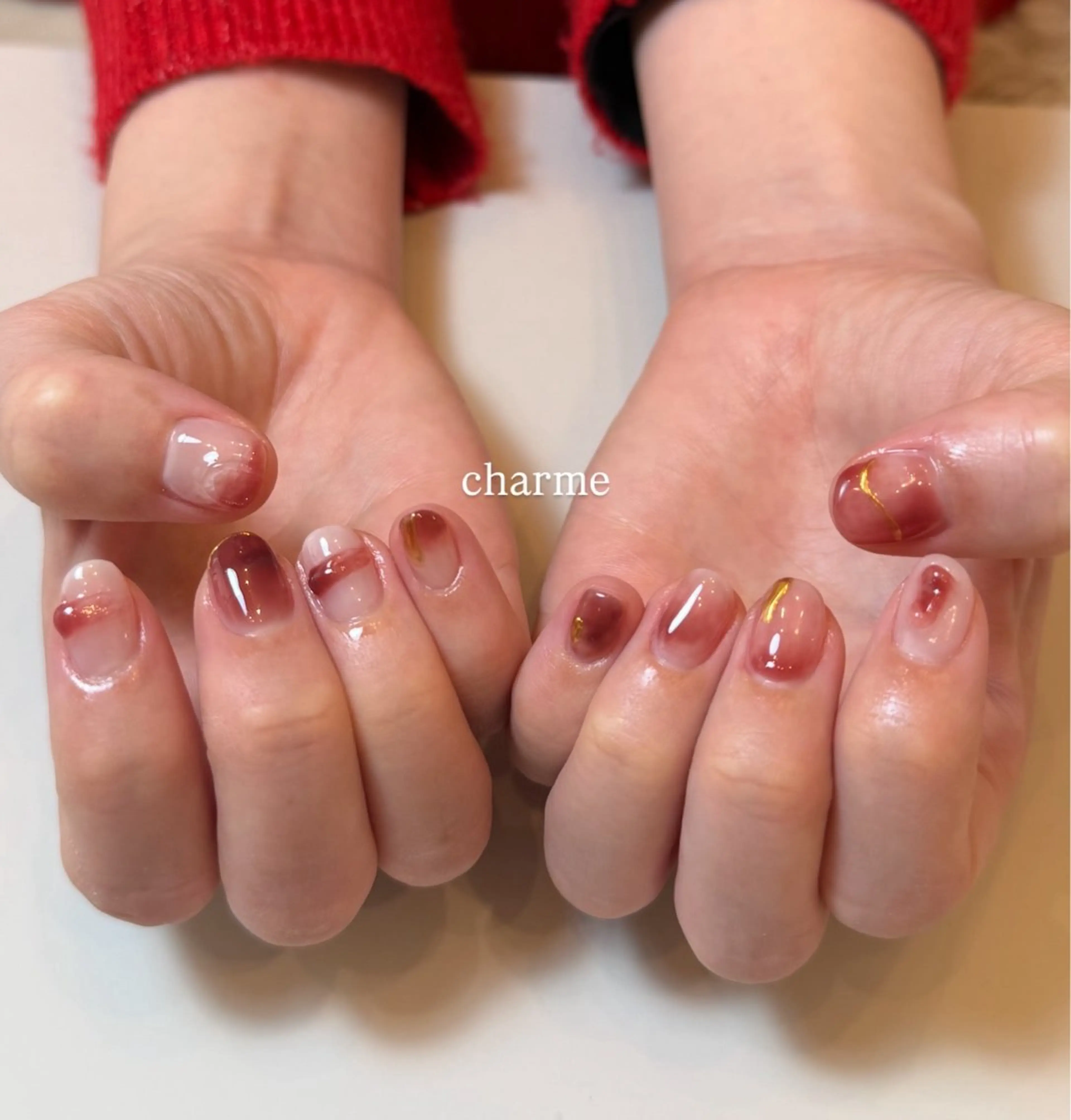 ネイル ハンドネイル フットネイル nailsalon charmeのネイルデザイン