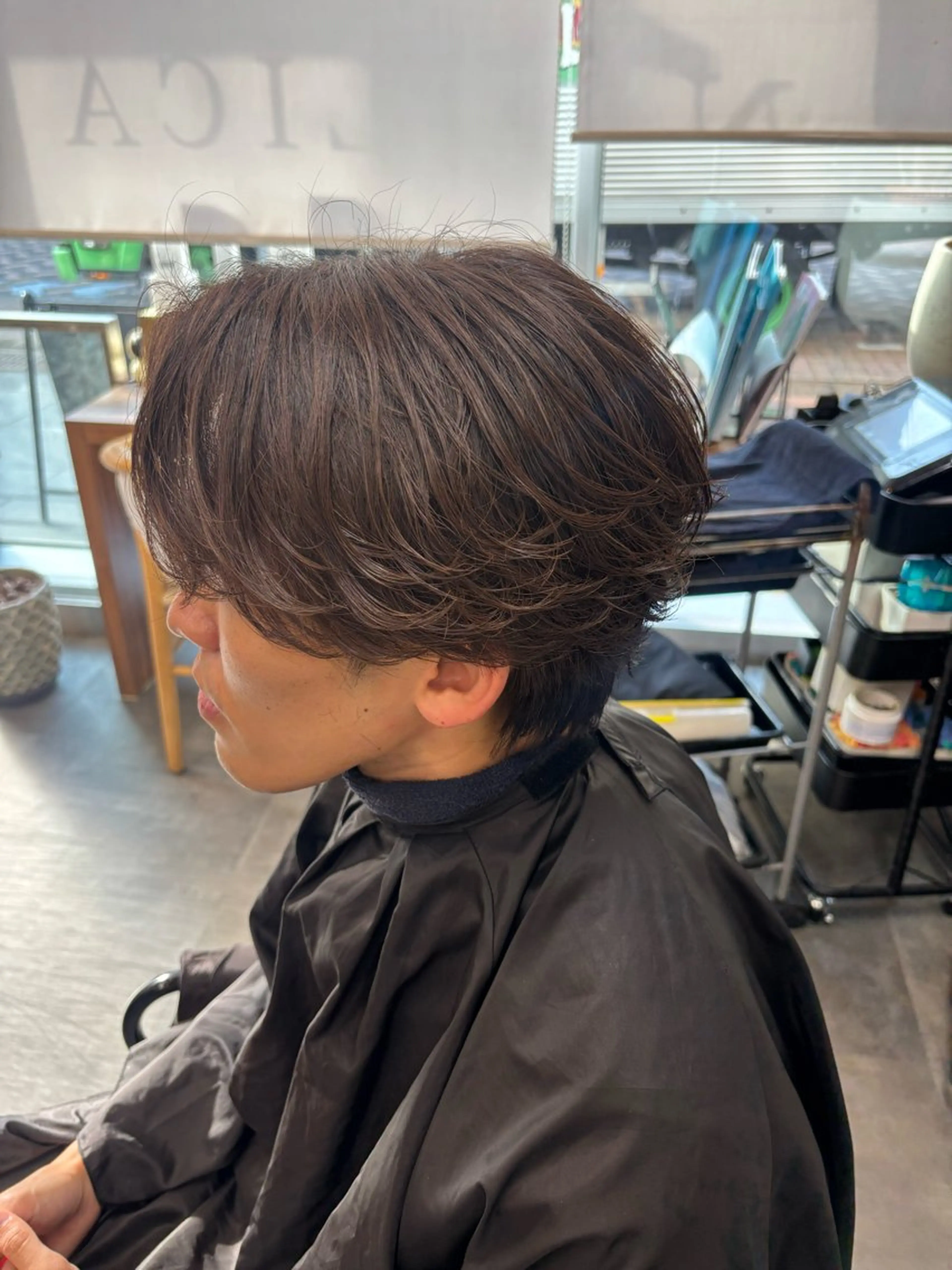 ショート メンズ カット パーマ 鹿児島 TSUBASAのヘアスタイル