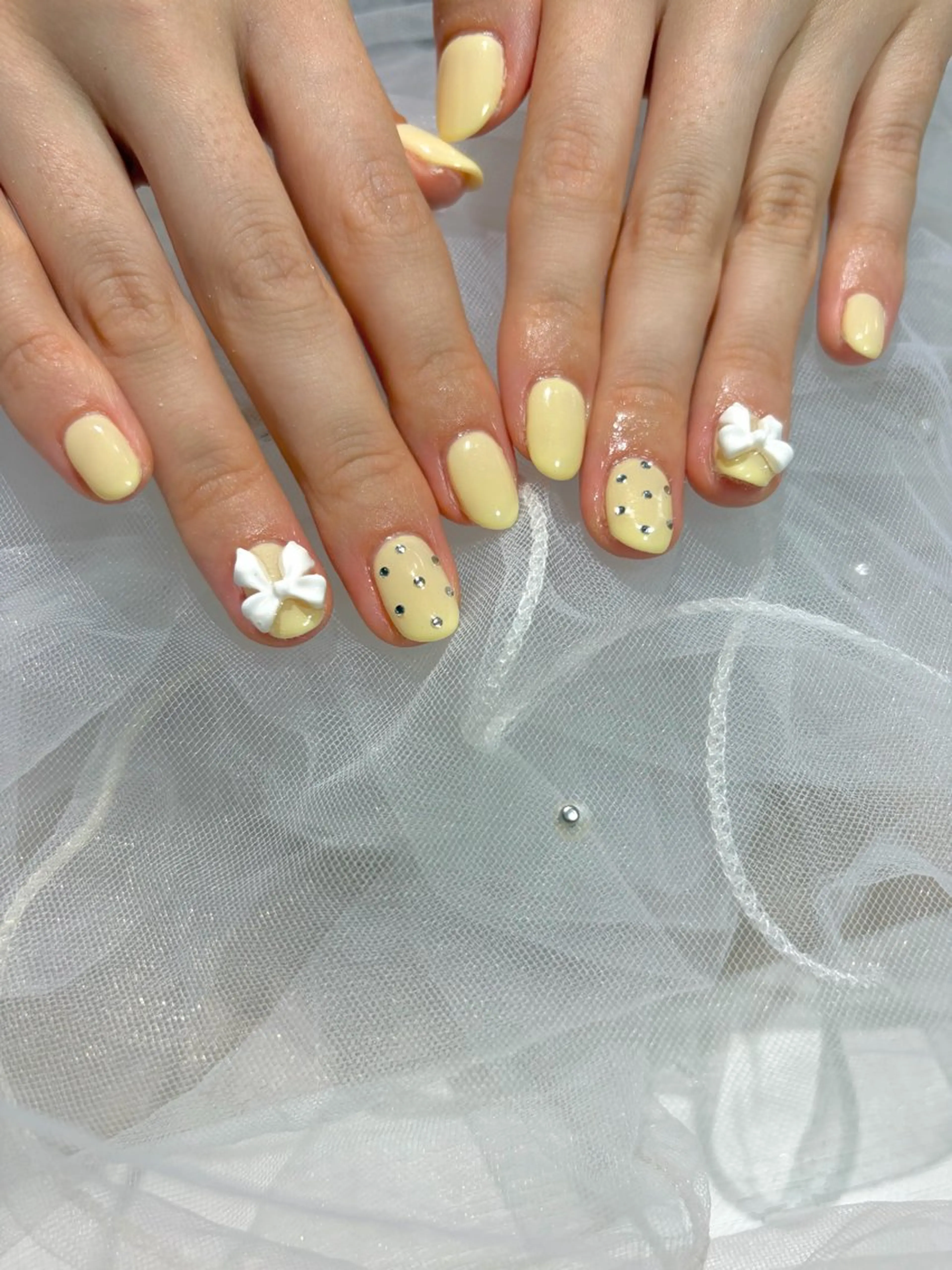 ネイル 黄色 ハンドネイル ちゃ～み～nail ひよりのネイルデザイン