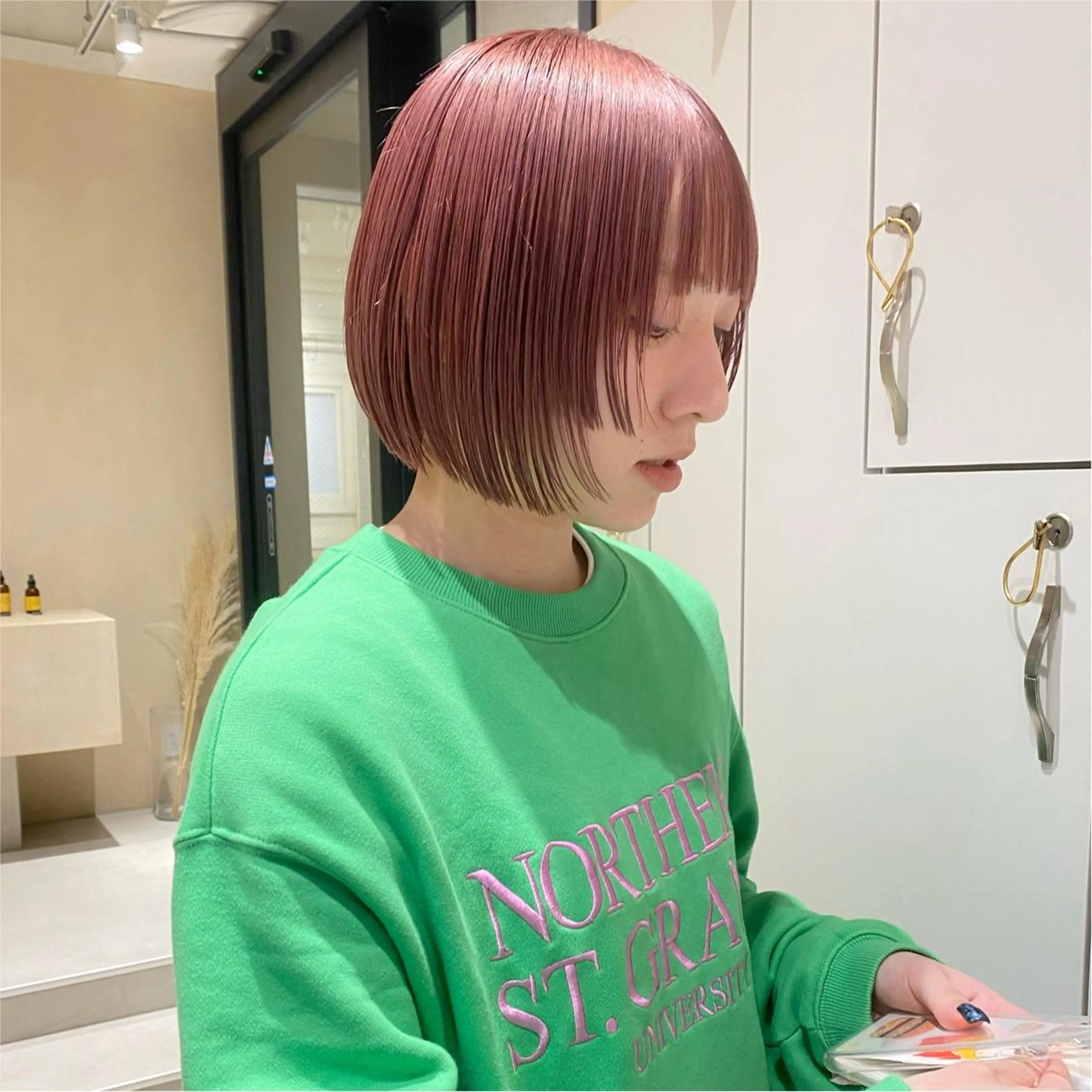 ショート カラー ボブ/ミニボブ 透明感カラーkadoのヘアスタイル
