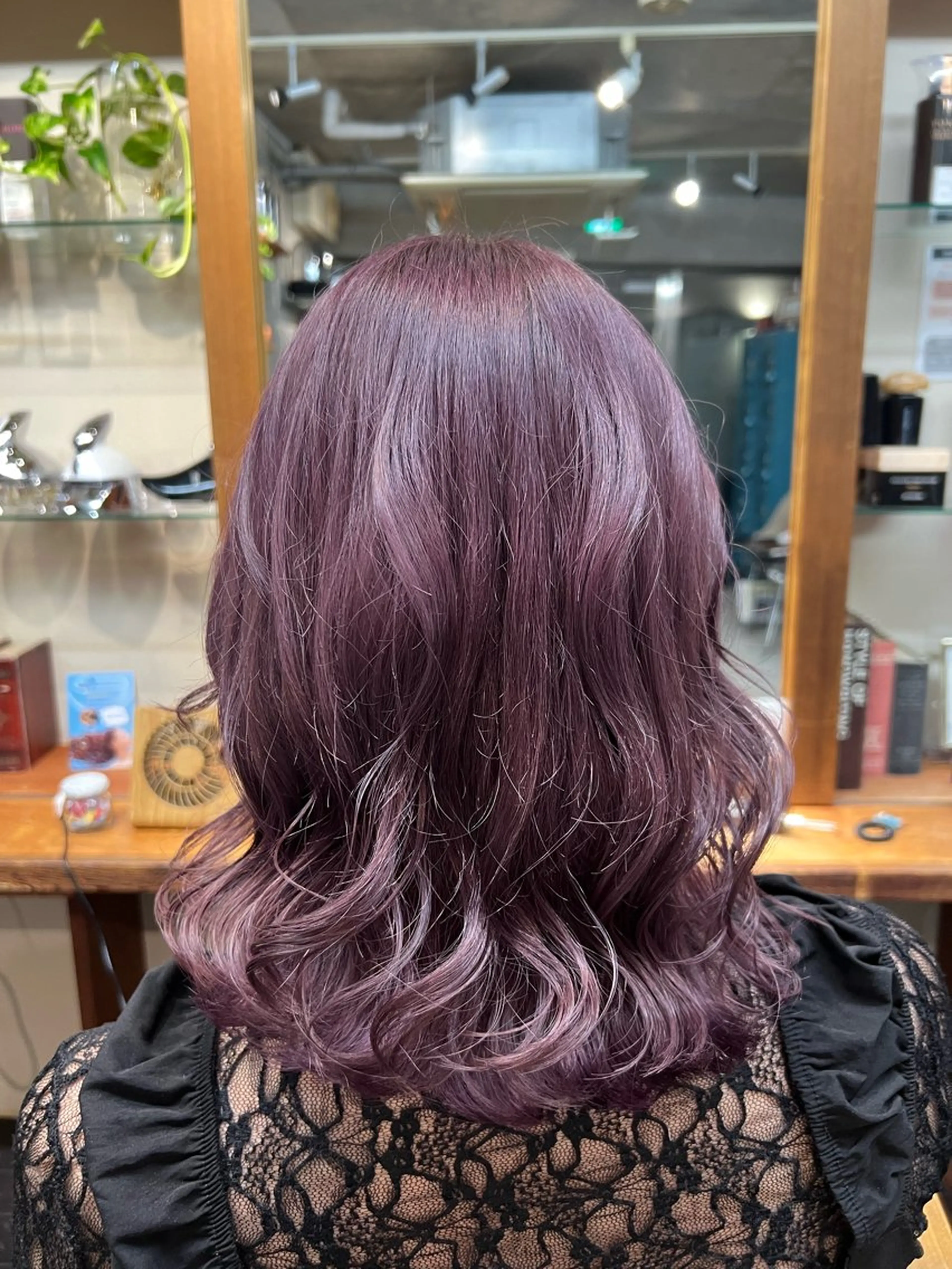 ミディアム ヘアカラー 土田かほ/本日🈳 透明感カラー🍃のヘアスタイル