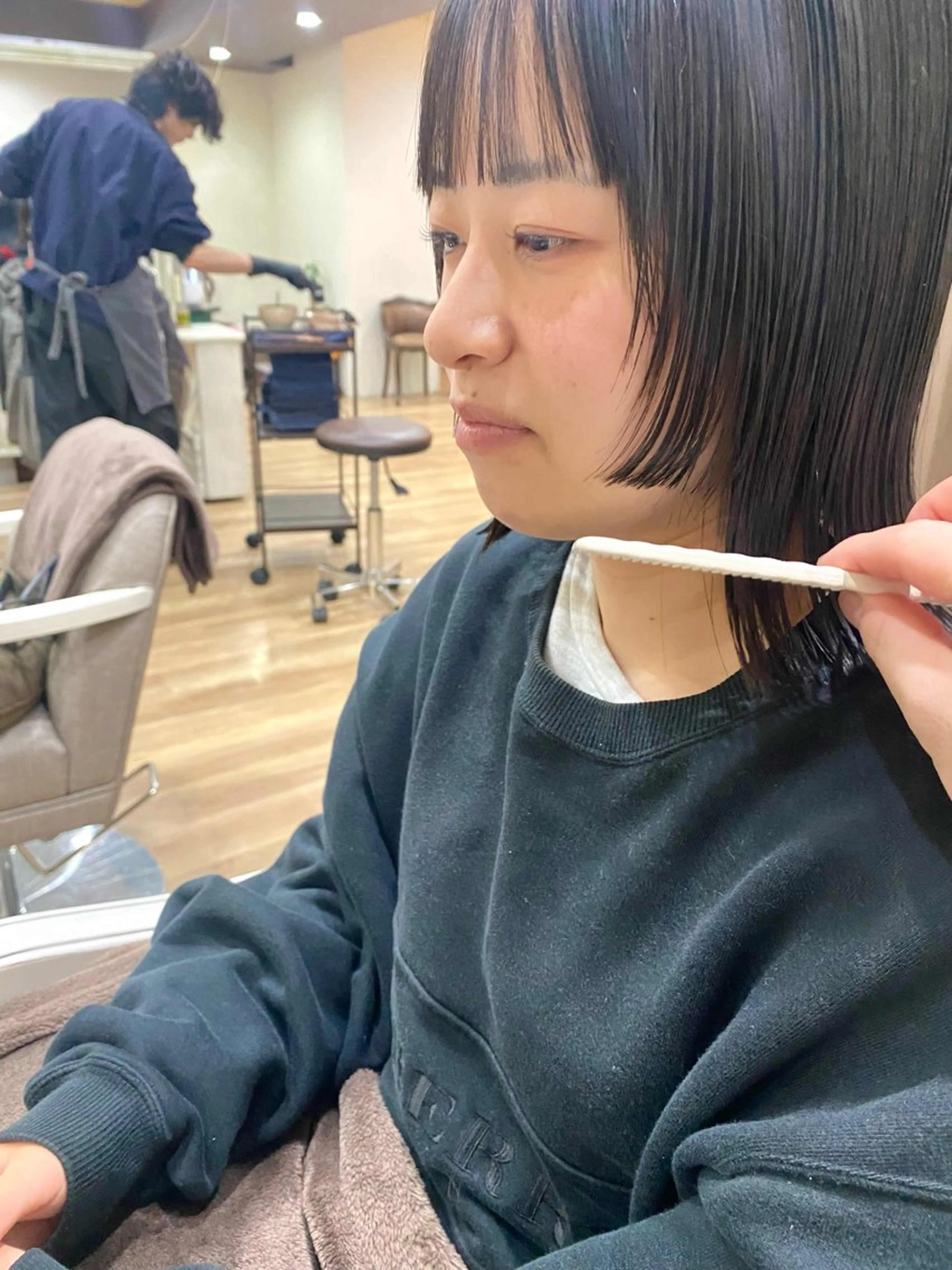 ショート カラー パーマ ヘアアレンジ デザインカット 顔周りカット カット ヘアカラー トリートメント 東田 恋のヘアスタイル