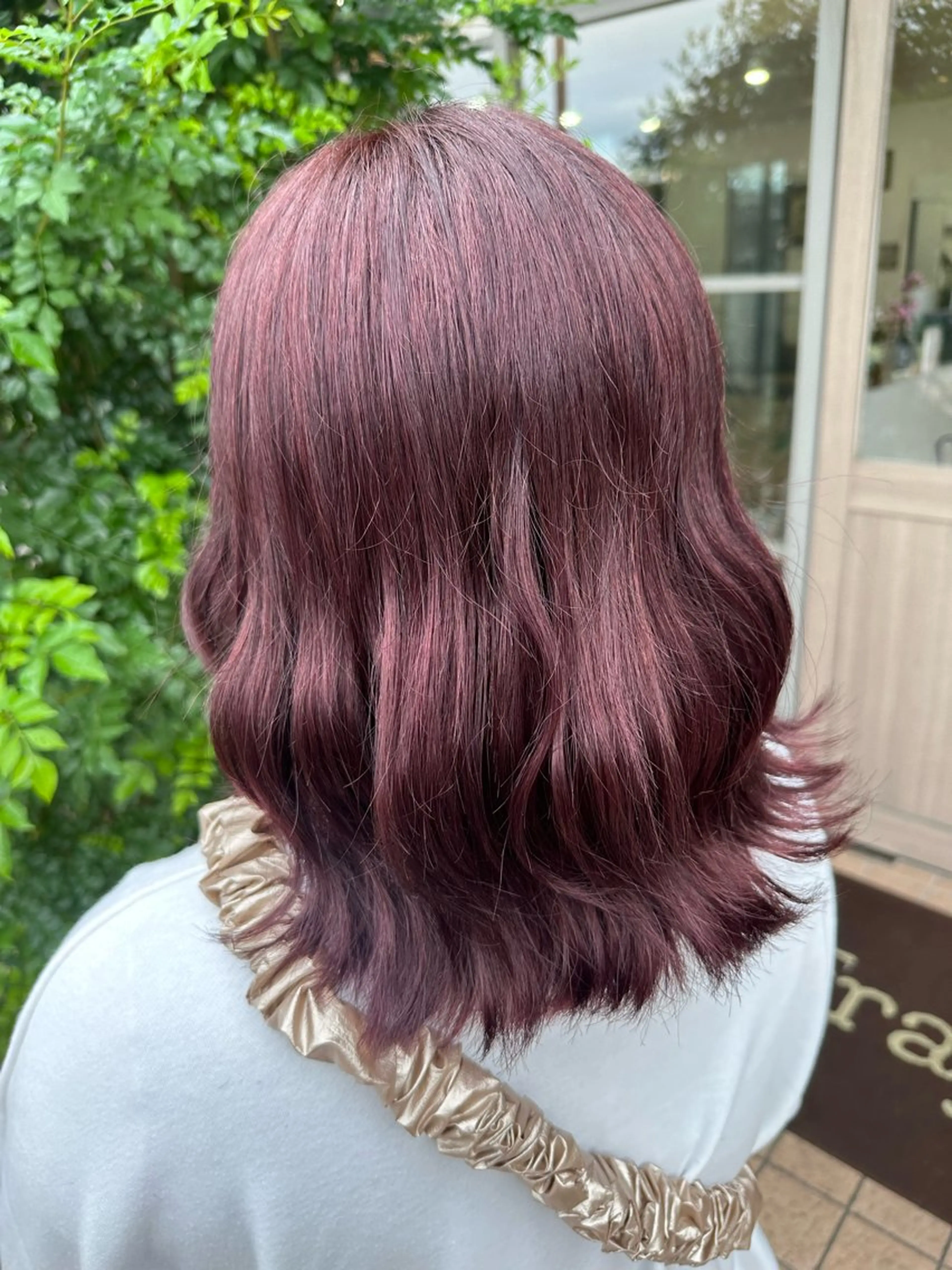 ミディアム ヘアカラー トリートメント ツヤ髪質改善 💜れいな💜のヘアスタイル