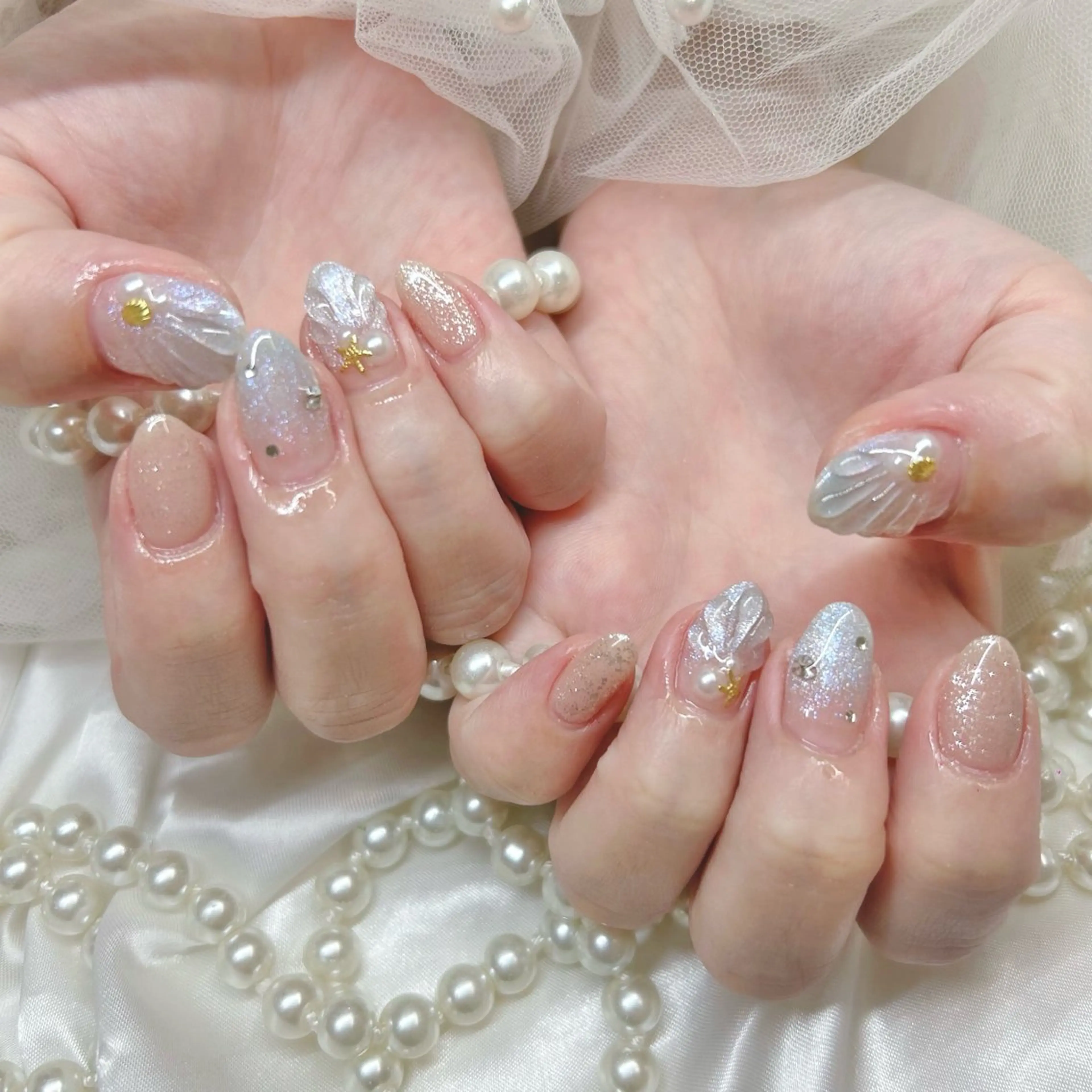 ミディアム ハンドネイル Nailsalon Angeのネイルデザイン
