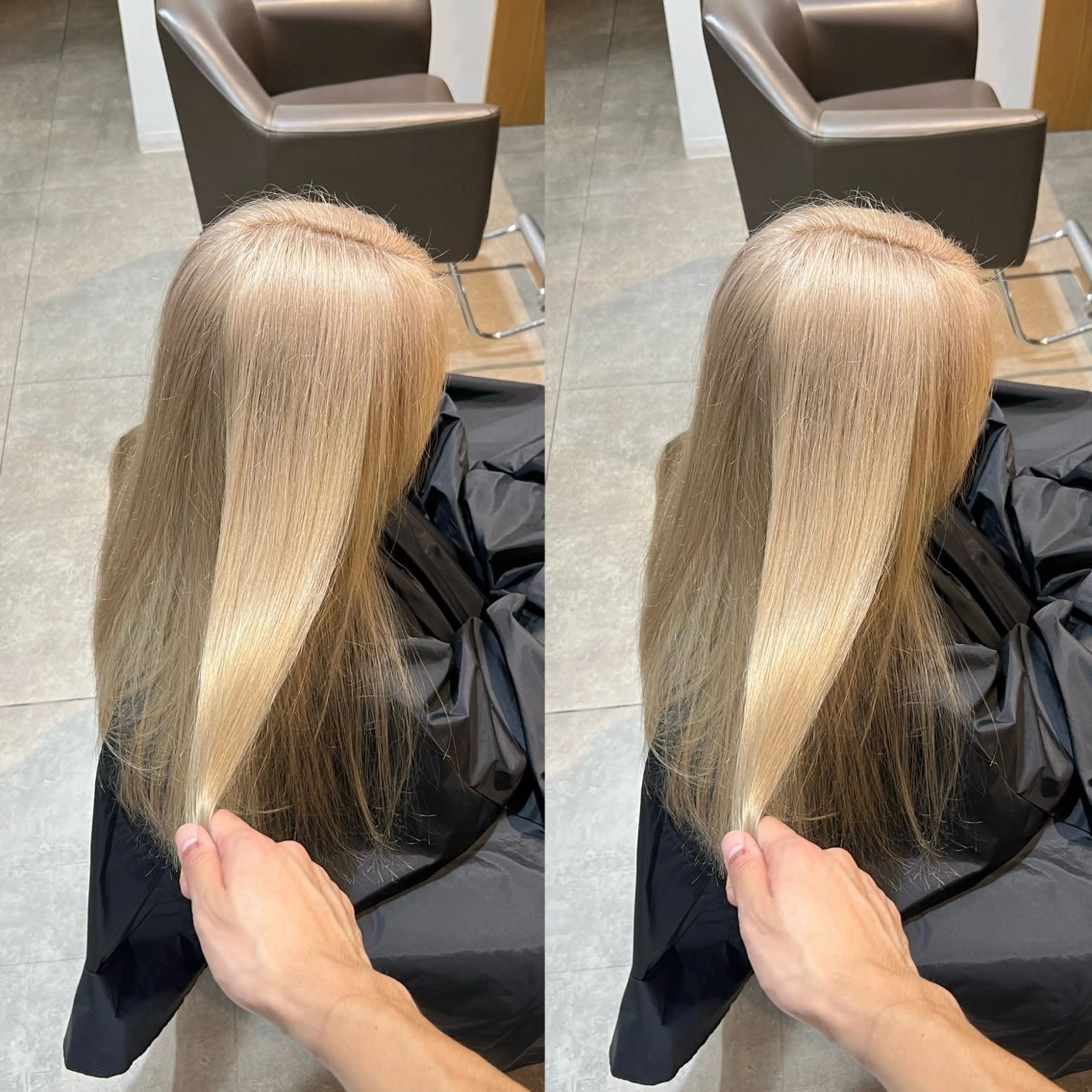ロング カラー ベージュカラー ホワイトベージュ 北花田美容師🍃村尾 光太/むらのヘアスタイル
