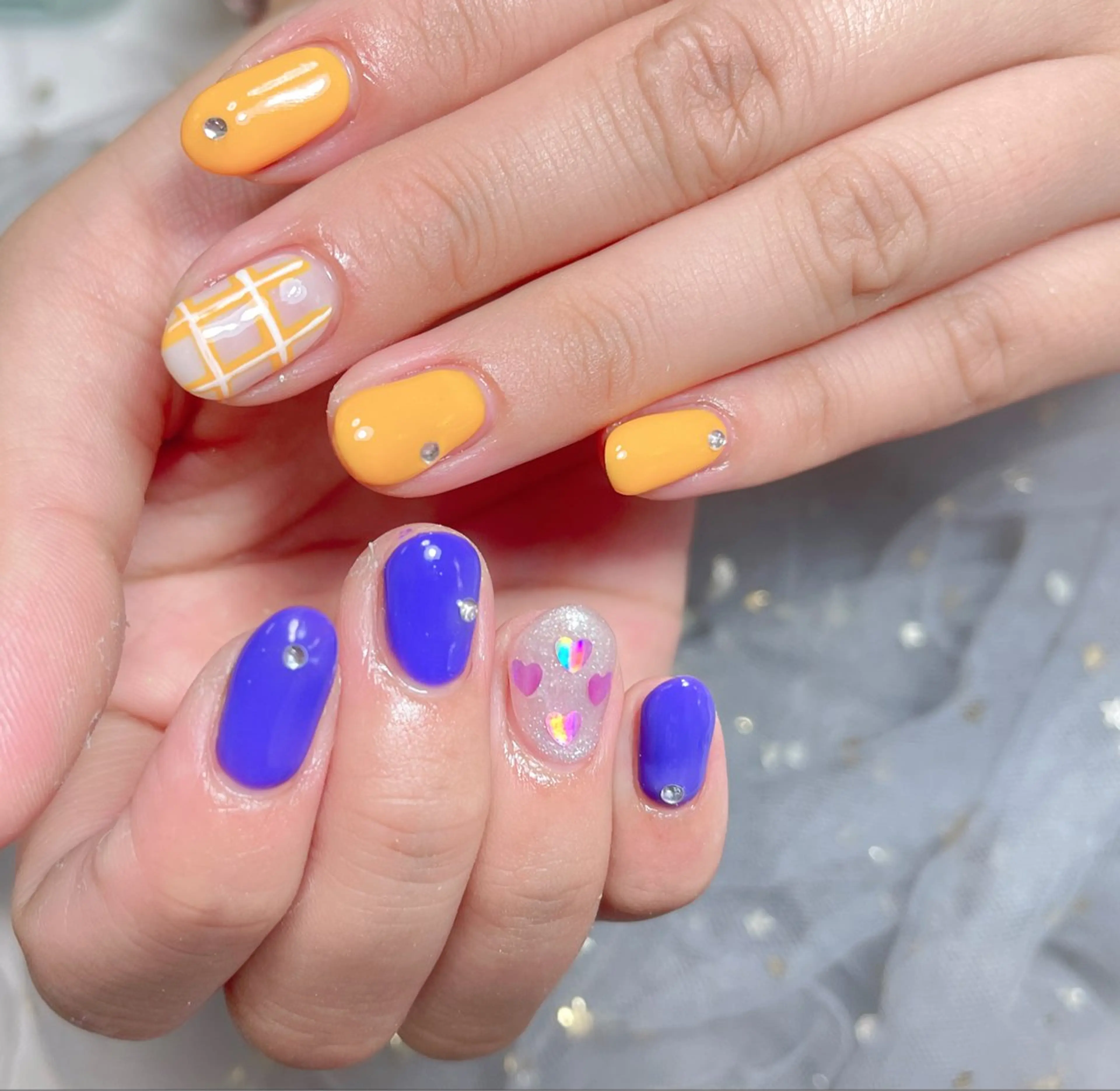 ネイル ハンドネイル 🎀ネイルサロン エクラYUI🎀のネイルデザイン