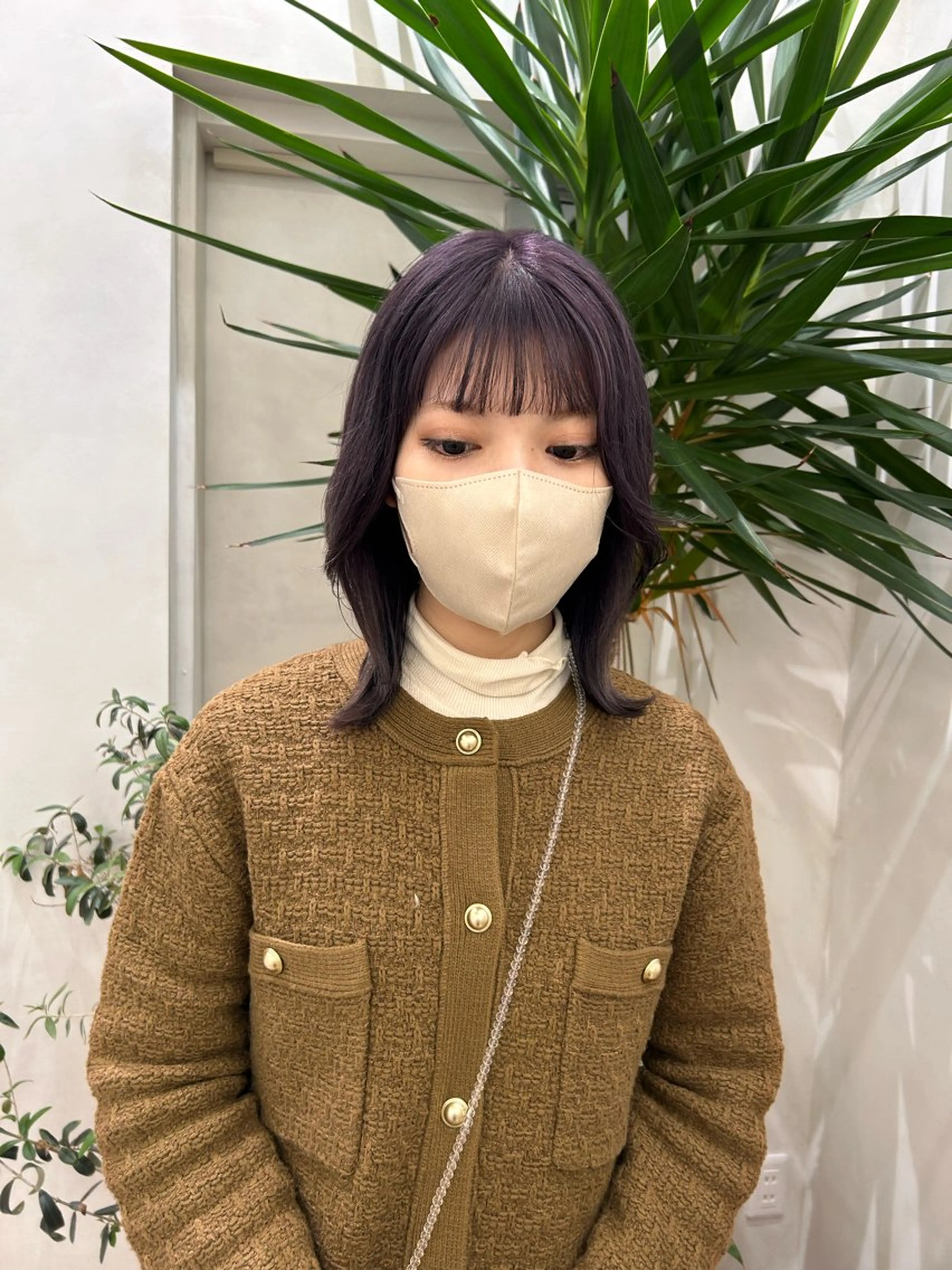 セミロング ヘアカラー 艶カラー🌟 kanonのヘアスタイル