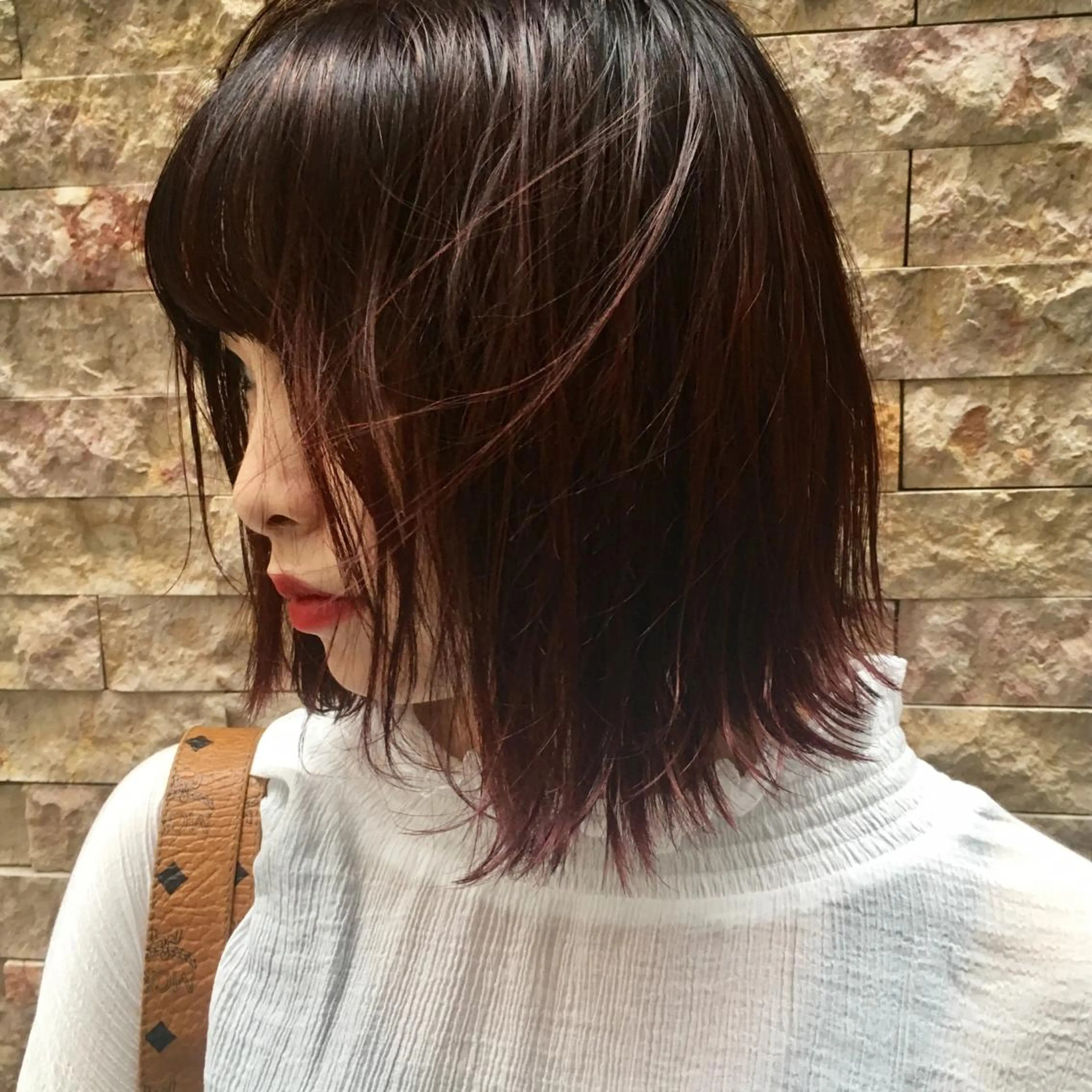 ミディアム カラー グラデーションカラー レイヤーカットモデル 募集/藤原一真のヘアスタイル