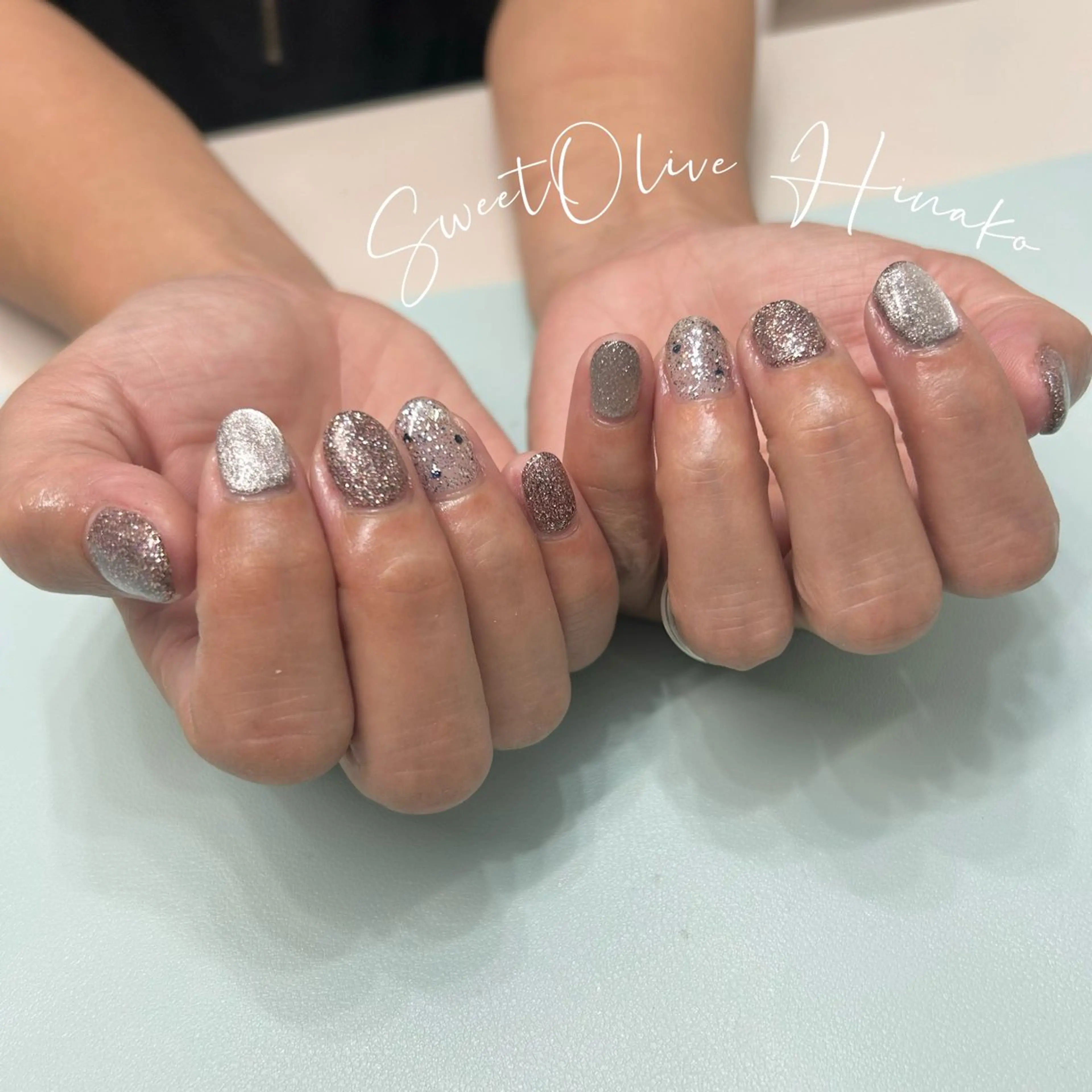 ネイル マグネットネイル ワンカラーネイル ハンドネイル SweetOlive HINAKOのネイルデザイン