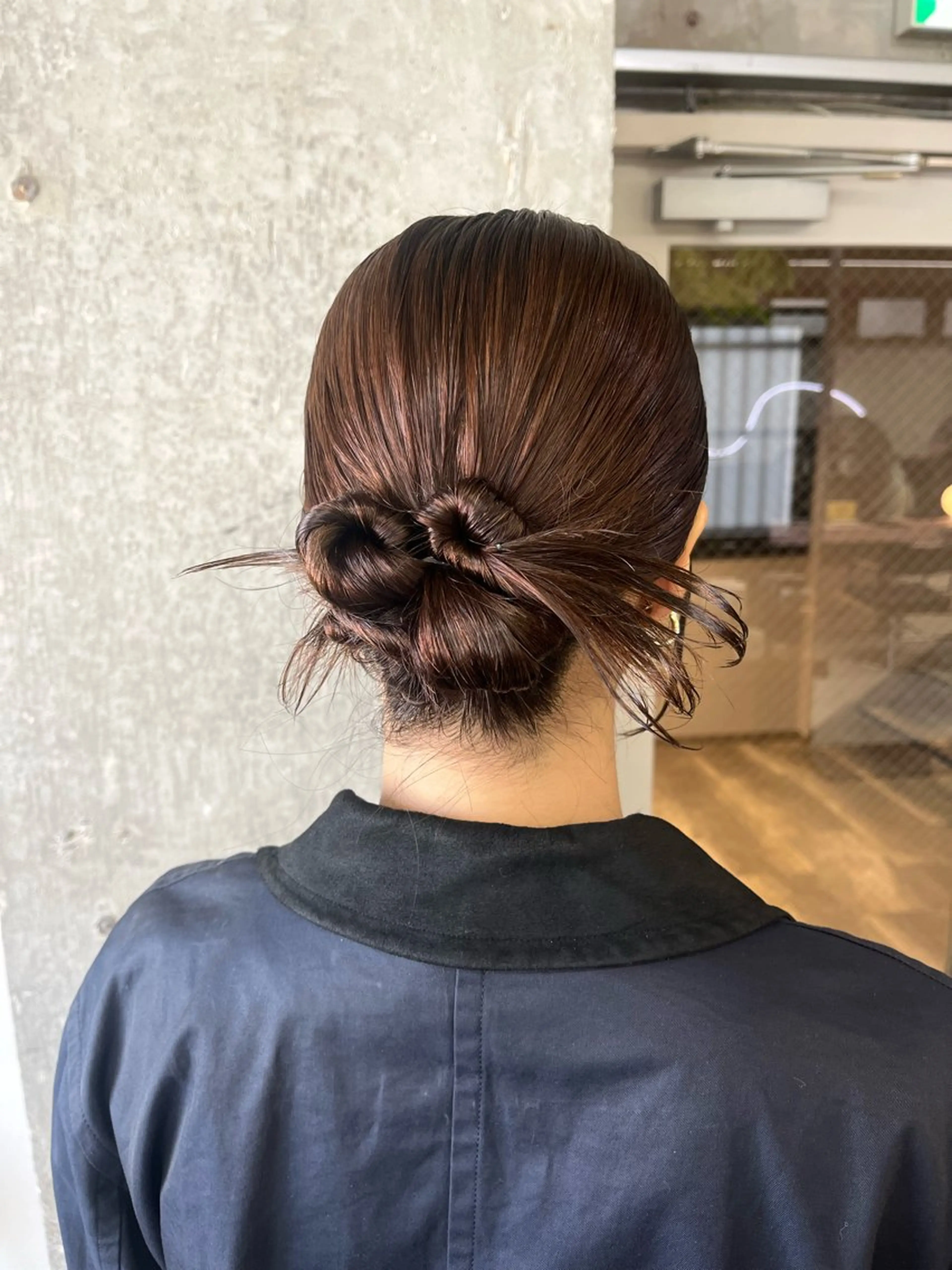 セミロング ヘアセット オリーブ/レイヤー/ 酸性ストレート/ゆなのヘアスタイル