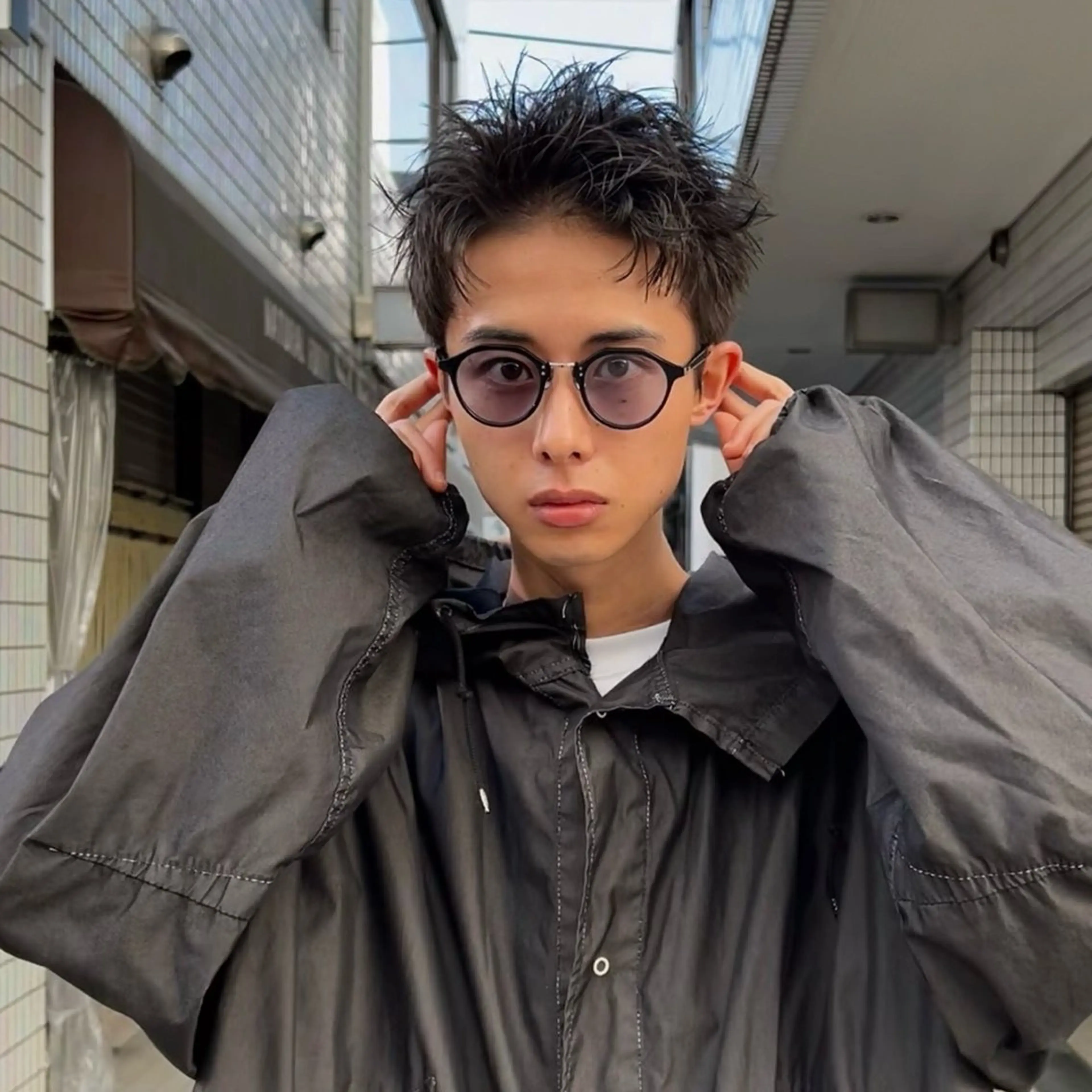 ショート メンズ メンズショート スパイキーショート 刈り上げ ショートヘア モモセ ユメトのヘアスタイル