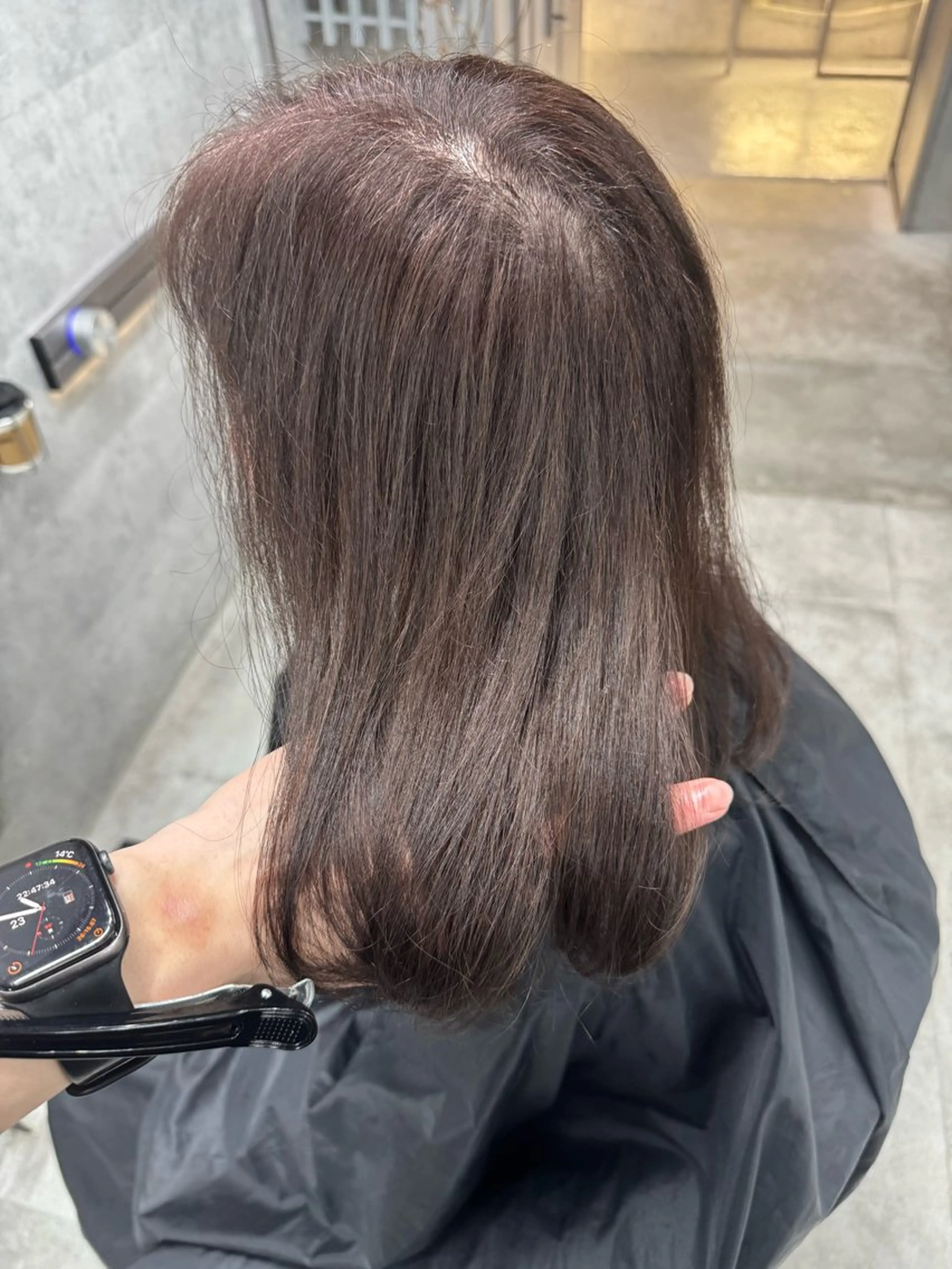 ミディアム カラー カット ヘアカラー トリートメント You/透明感カラー レイヤーカット/ボブのヘアスタイル
