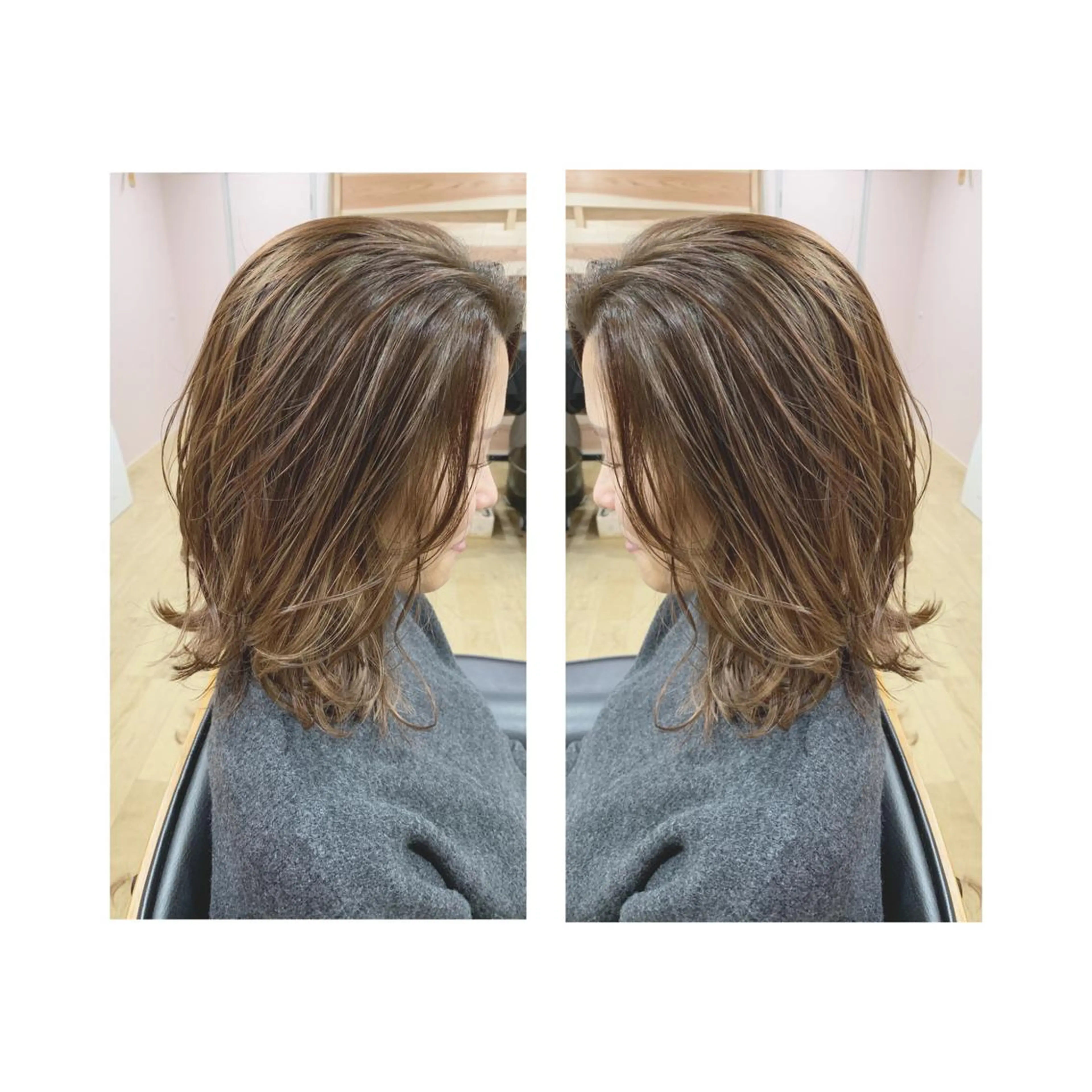 ミディアム カラー Asuka Mabuchiのヘアスタイル