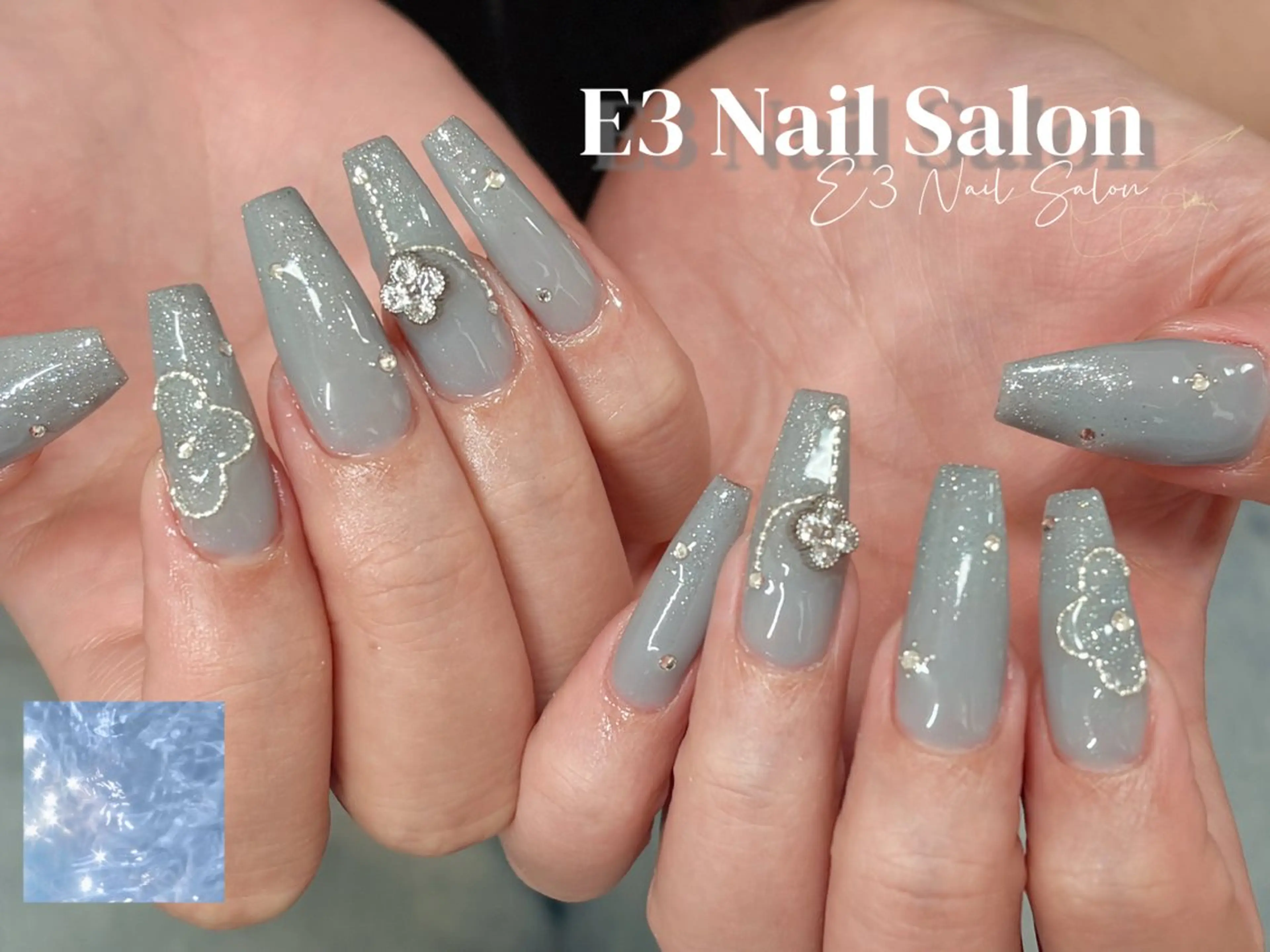 ネイル 桜ネイル フレンチネイル ジェルネイル ガラスフレンチ グラデーション ハンドネイル E3 Nail Salonのネイルデザイン