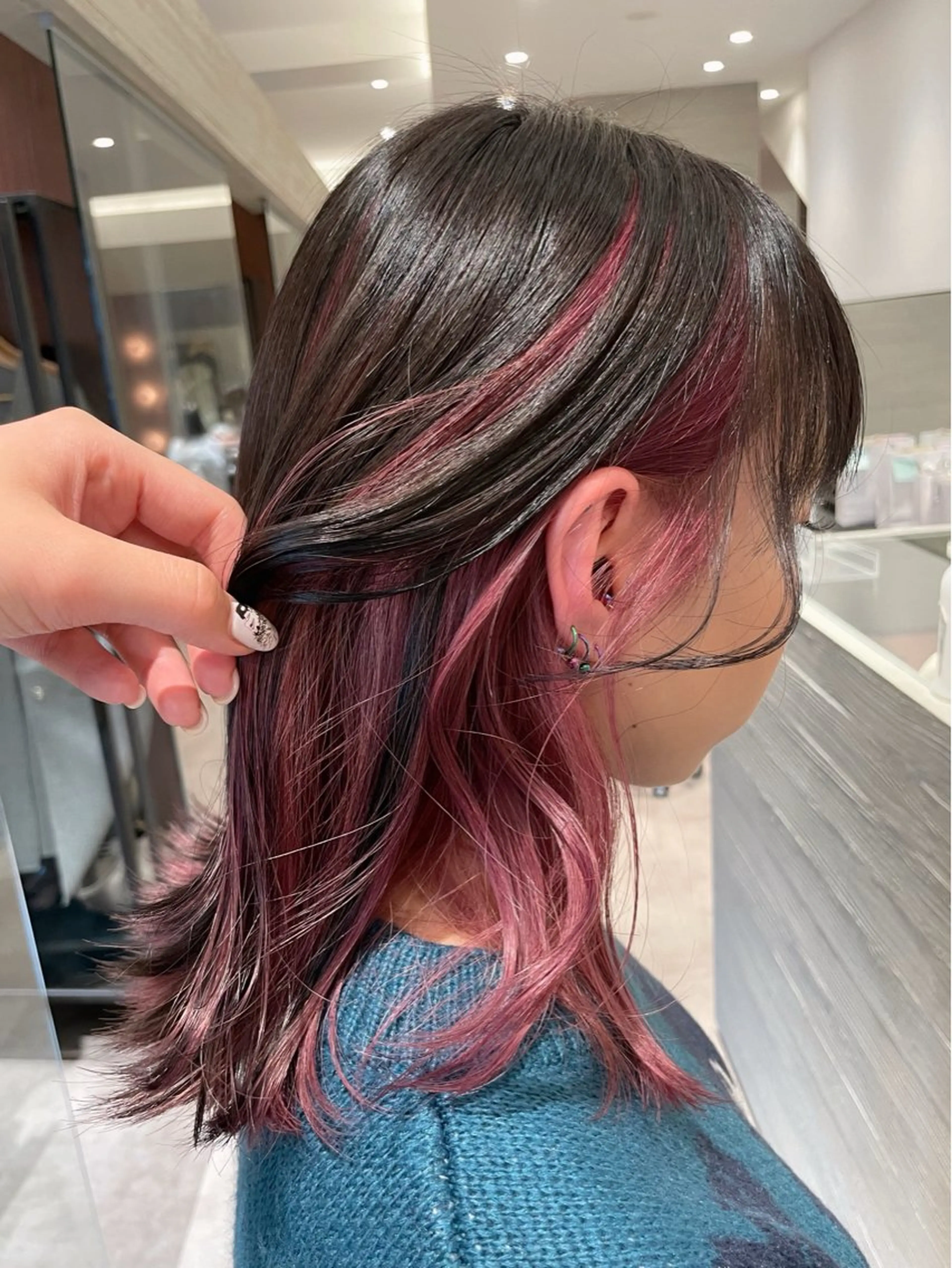 ミディアム カラー ピンクカラー .⋆⟡💖 Marin💖⟡⋆.のヘアスタイル