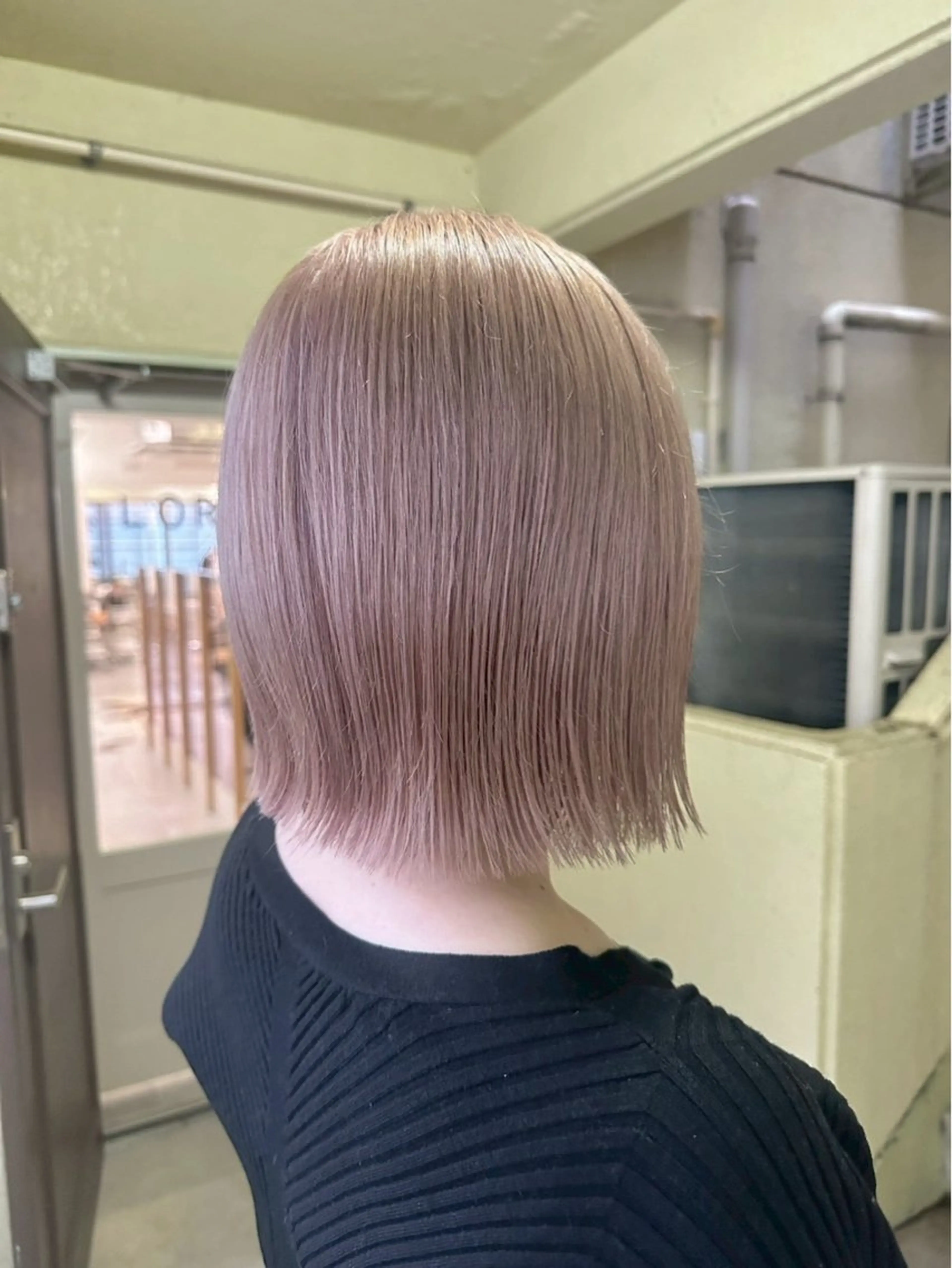 ショート カラー ベージュカラー ピンクカラー ピンクベージュ トリートメント 透明感似合わせカラー 🍀あかり🍀のヘアスタイル