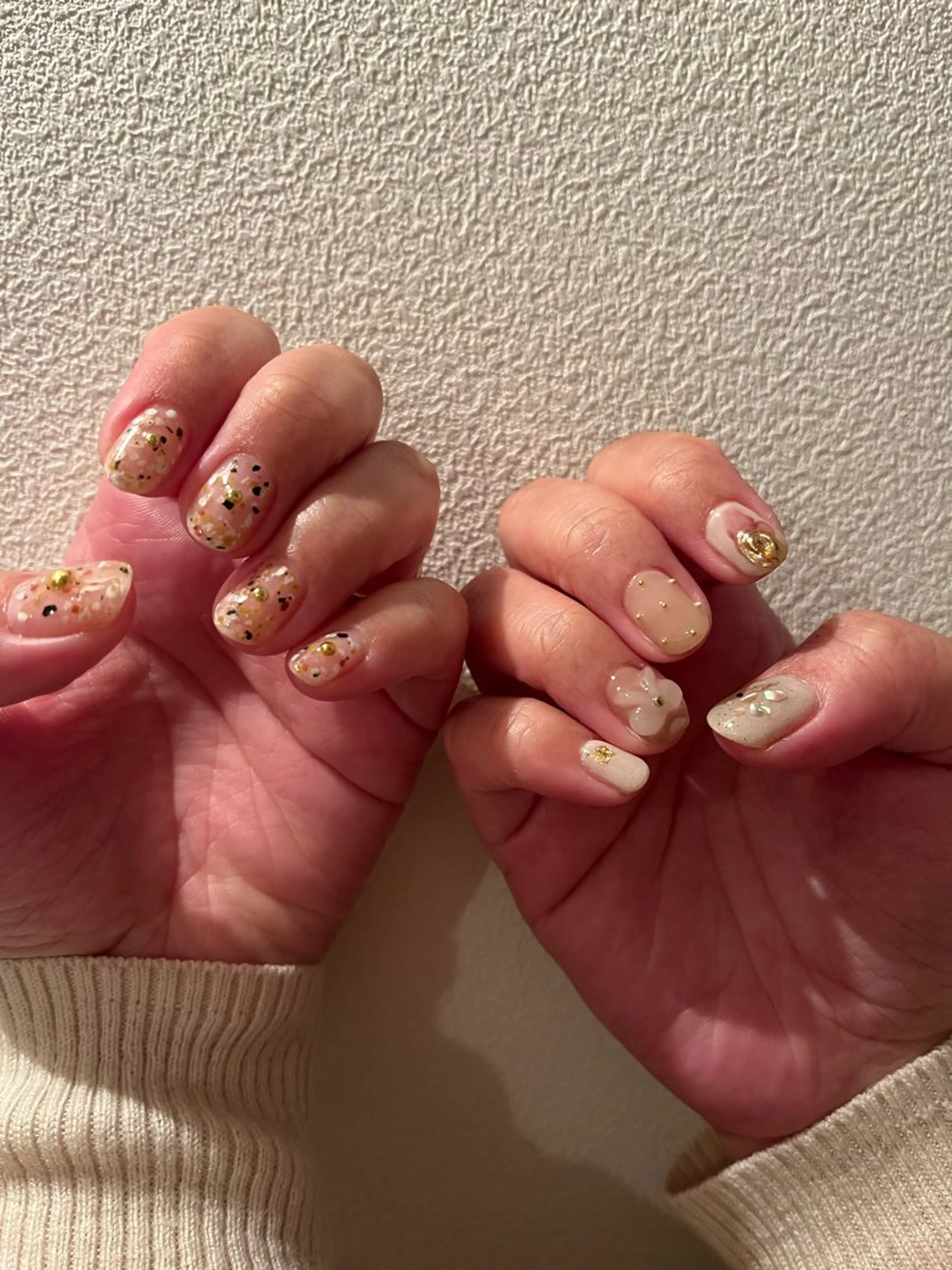 ネイル ニュアンスネイル リボン K Aのネイルデザイン