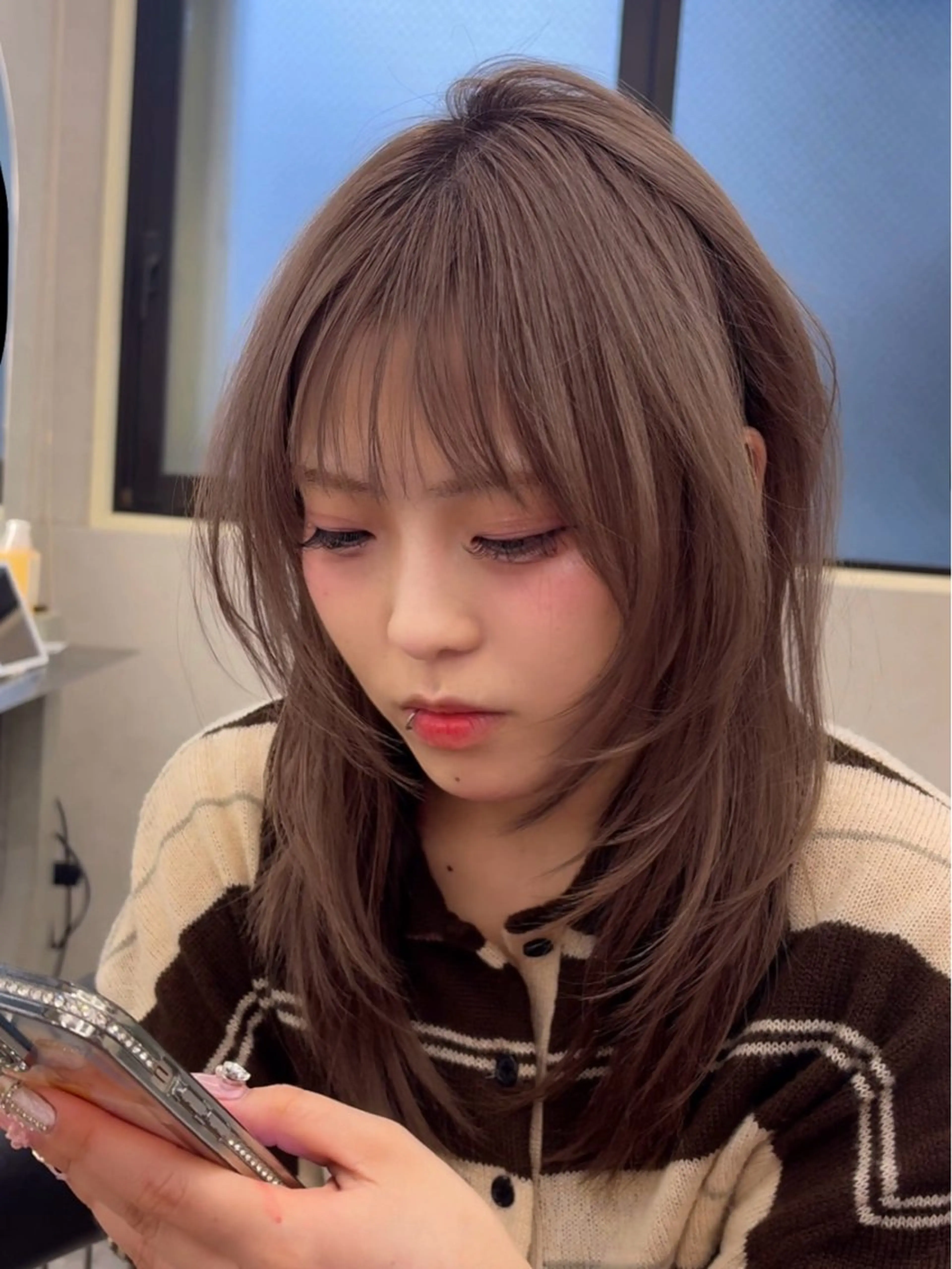 セミロング ハッシュカット ハイレイヤー レイヤーカット Yuta✂︎ 韓国レイヤー🪽のヘアスタイル