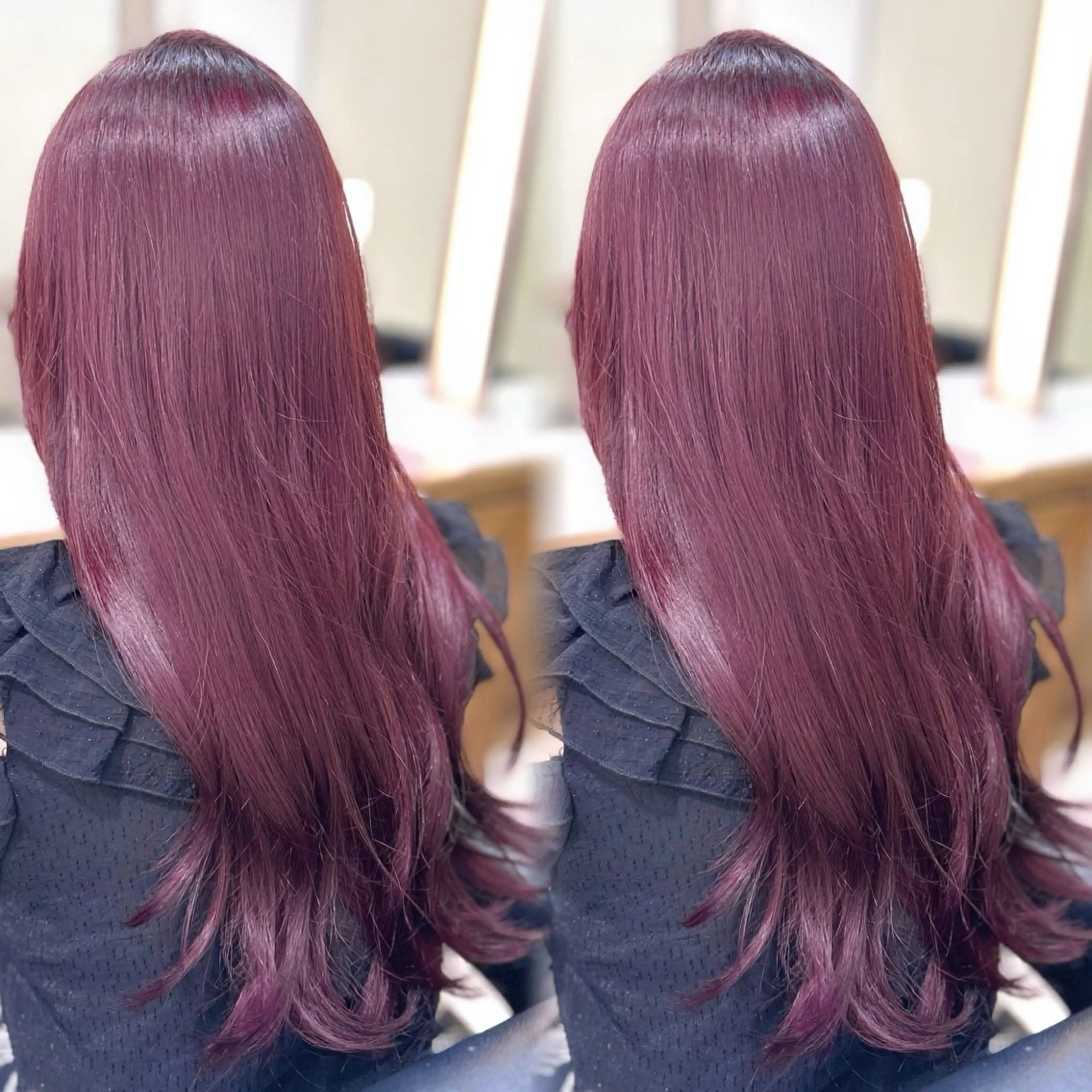 ロング カラー ヘアカラー 透明感カラー×レイヤ ー🧊横田 冴のヘアスタイル