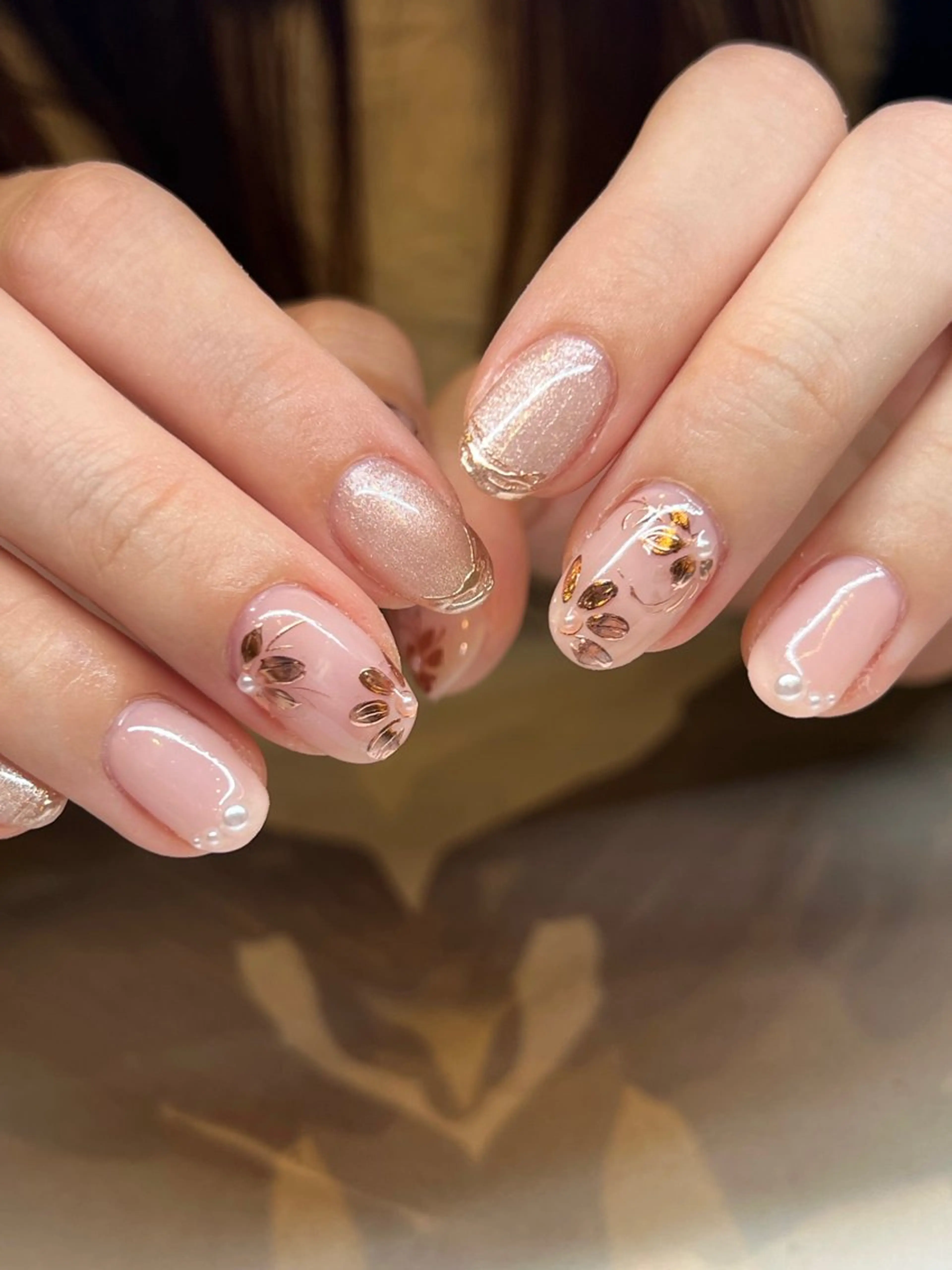 ネイル フラッシュネイル フラワーネイル フレンチネイル キラキラネイル 韓国ネイル ハンドネイル Cleo中目黒店 Hinahoのネイルデザイン