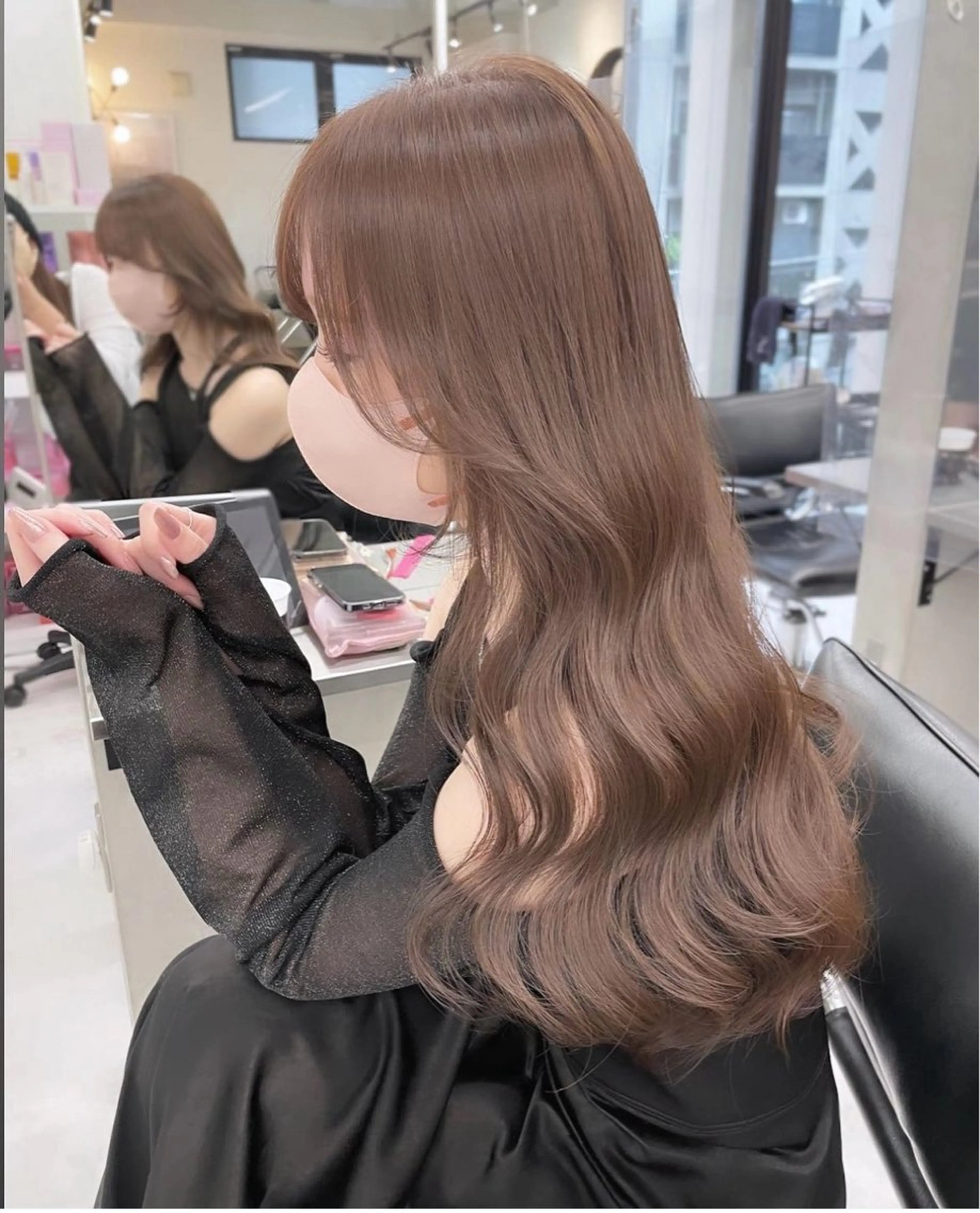 ロング カラー カット ヘアカラー トリートメント belle   表参道　terrace所属・抜きっぱなしブロンド /ハイトーン/カナタのヘアスタイル