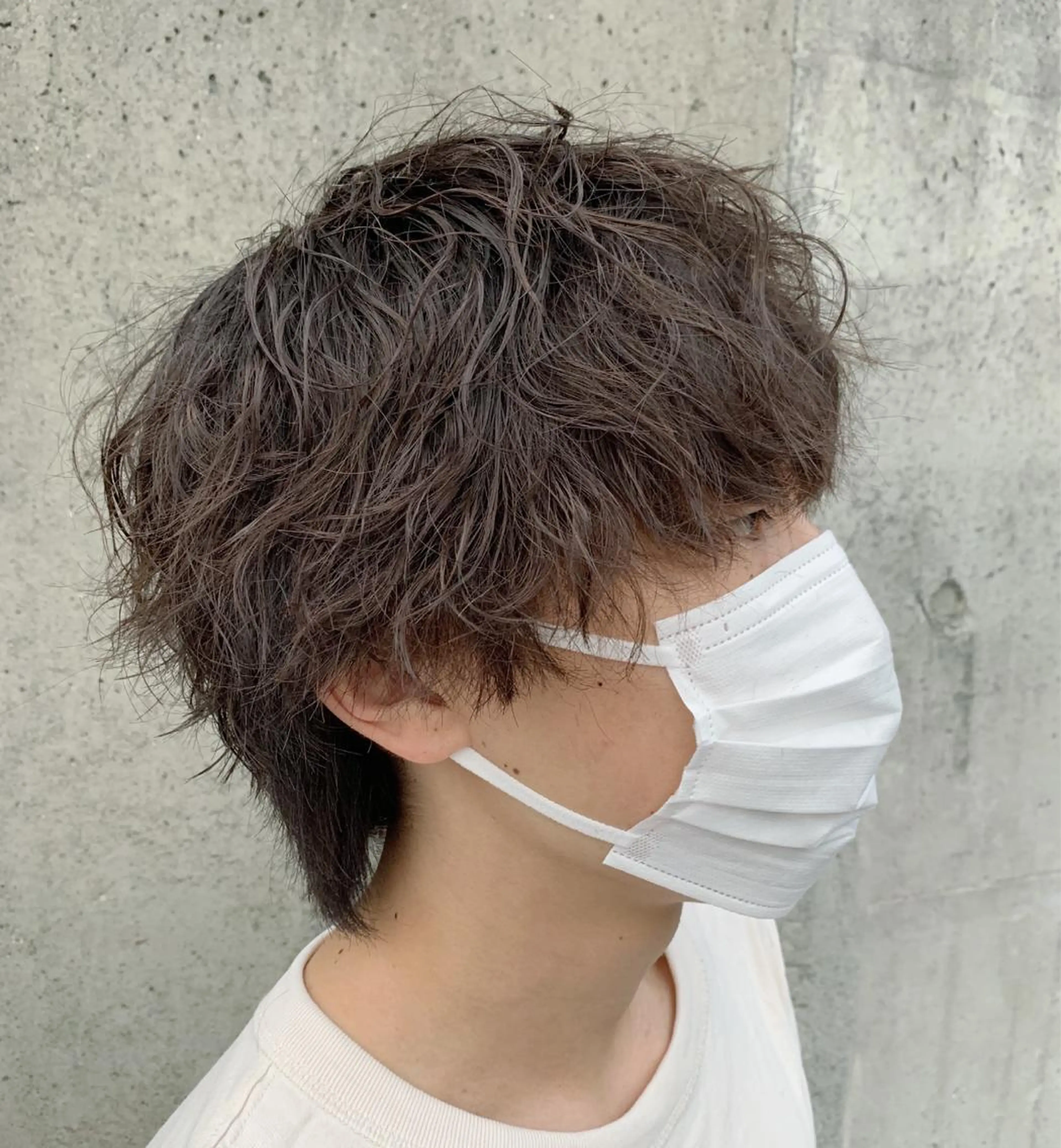 ミディアム ミディアムパーマ ウルフカット ツイストパーマ 失敗しないパーマ 稲葉/草薙のヘアスタイル