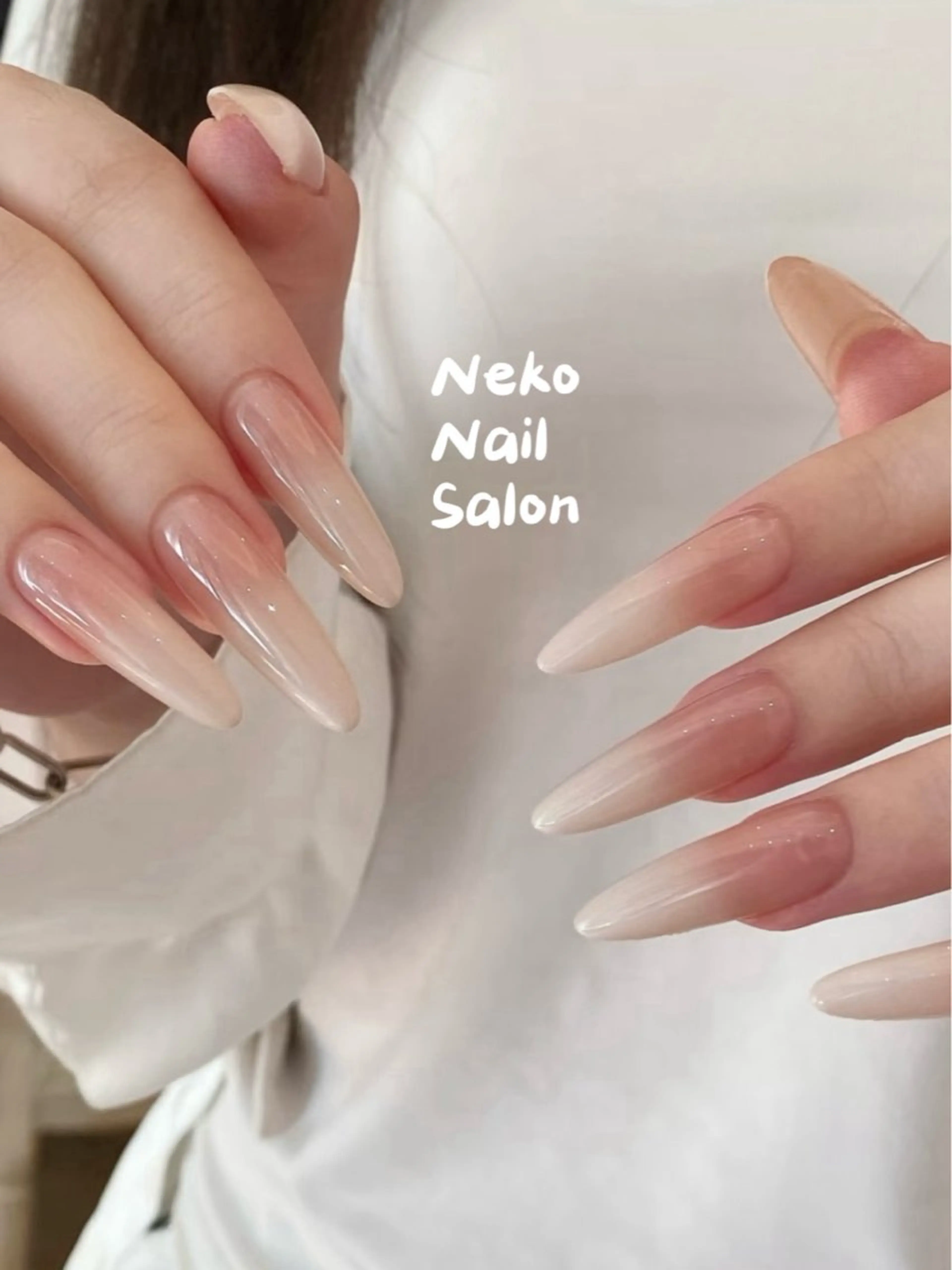ネイル 長さ出し neko nailのネイルデザイン