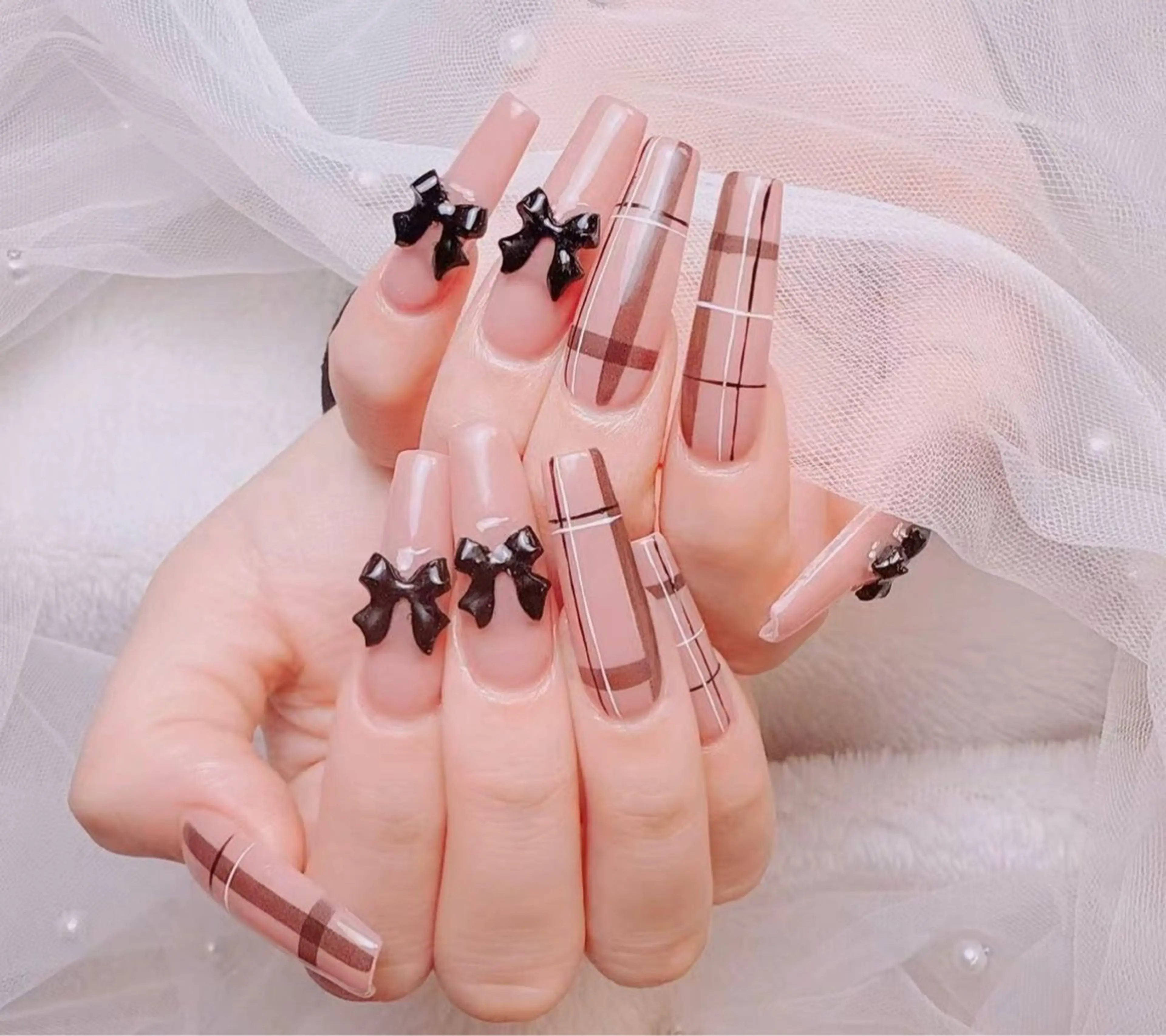 ネイル アートネイル フットネイル フレンチネイル ジェルネイル ガラスフレンチ ハンドネイル ╹◡╹Mimoミモ Eye&Nailのマツエク・マツパデザイン