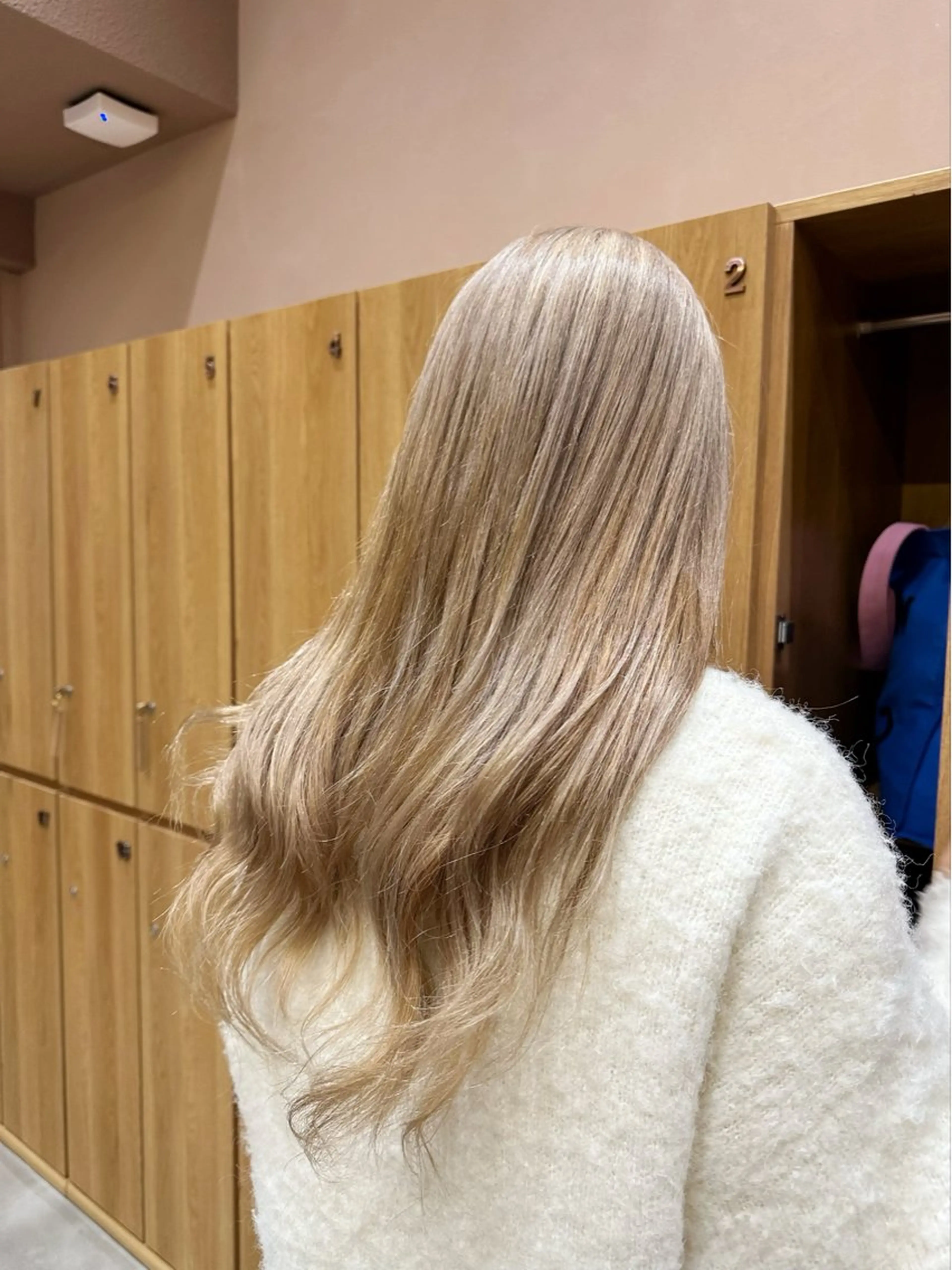 ロング カラー ブリーチ グレージュ 越後 遥/ 透明感カラー🪞🤍のヘアスタイル