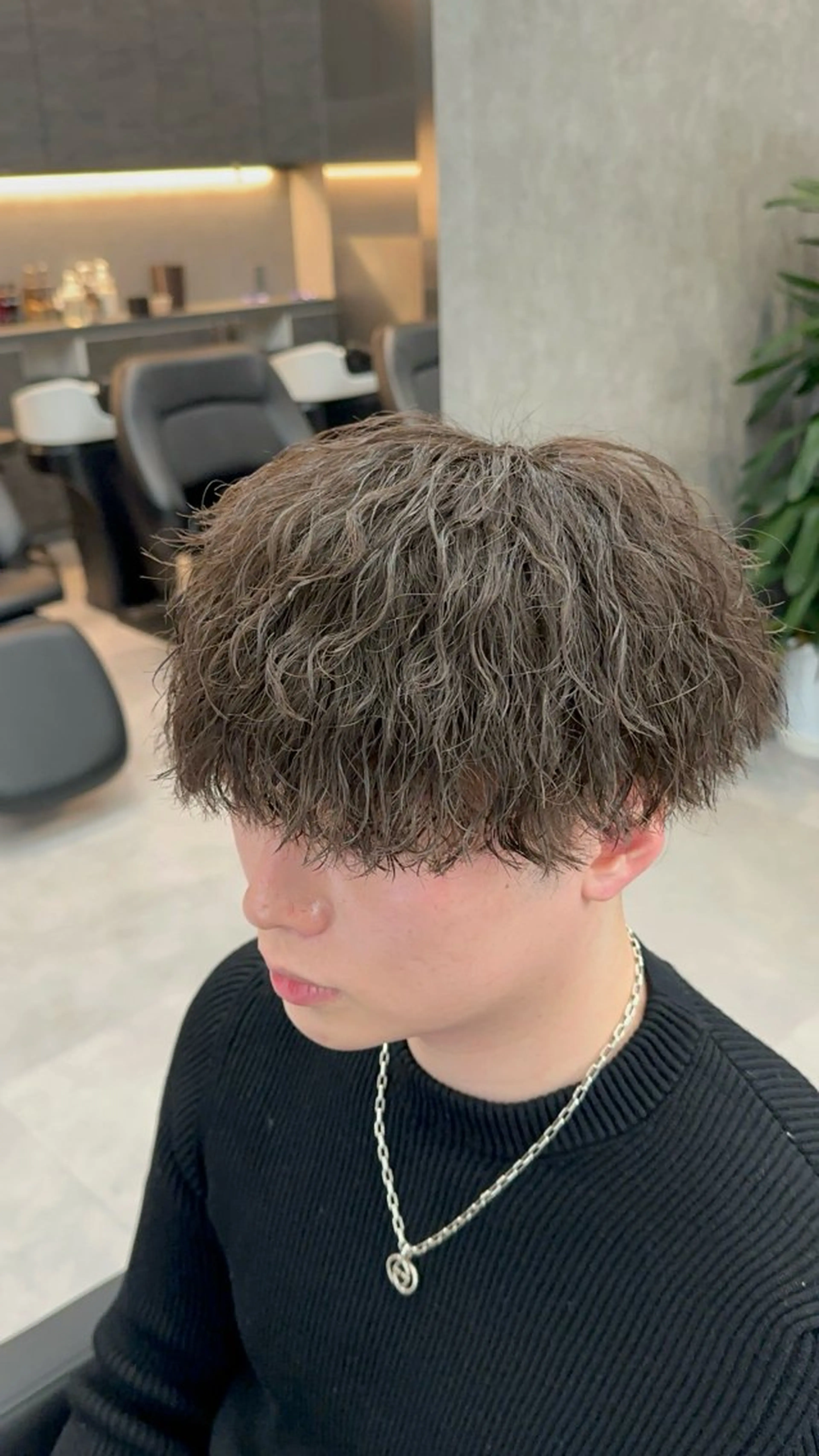 カラー パーマ メンズ カット パーマ 札幌美容室 /光👑のヘアスタイル