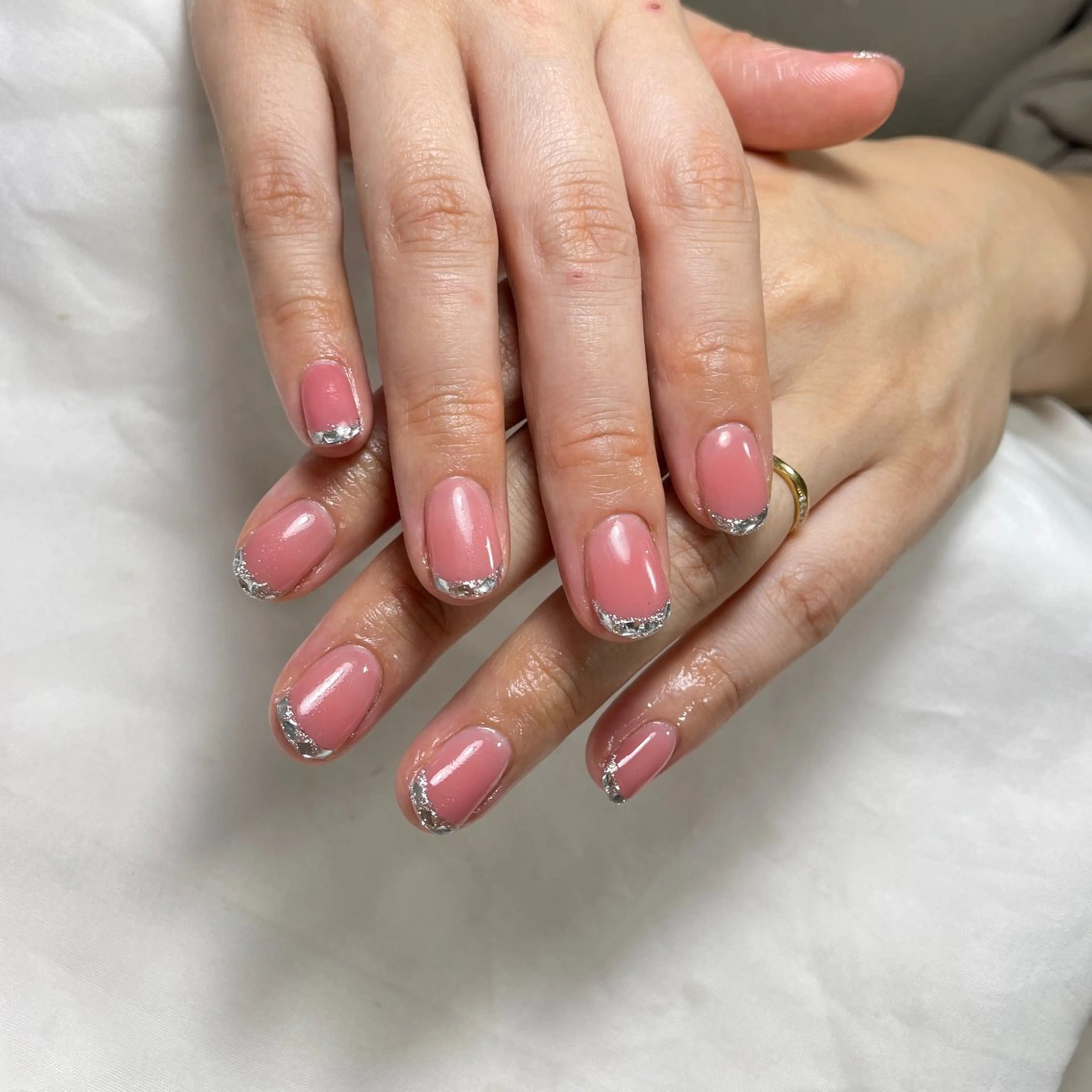 ネイル アートネイル フレンチネイル ジェルネイル グラデーション 韓国ネイル ハンドネイル 久保田 マリコのネイルデザイン