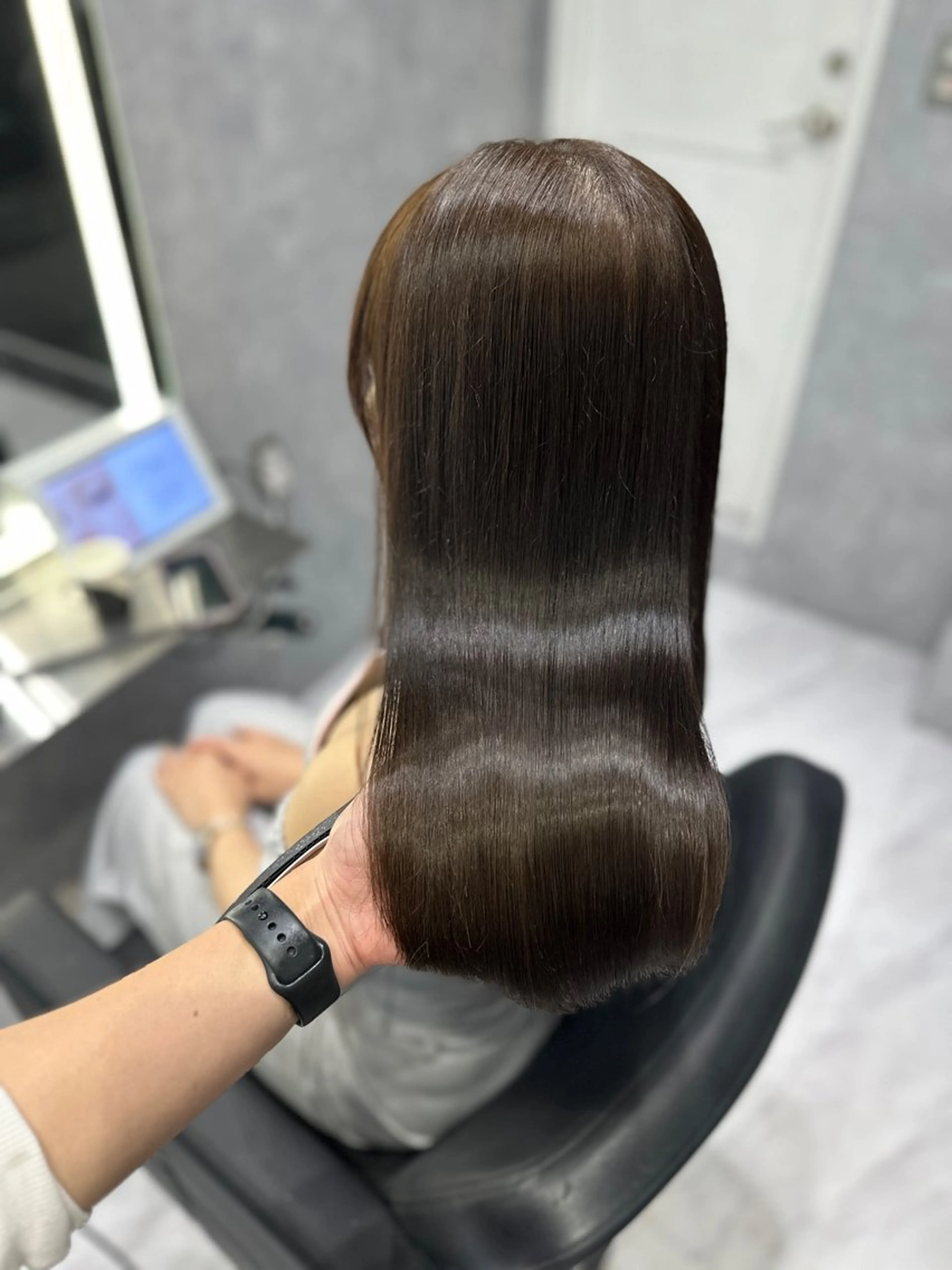 ミディアム カラー ブラウンカラー ヘアカラー 中村 さきのヘアスタイル