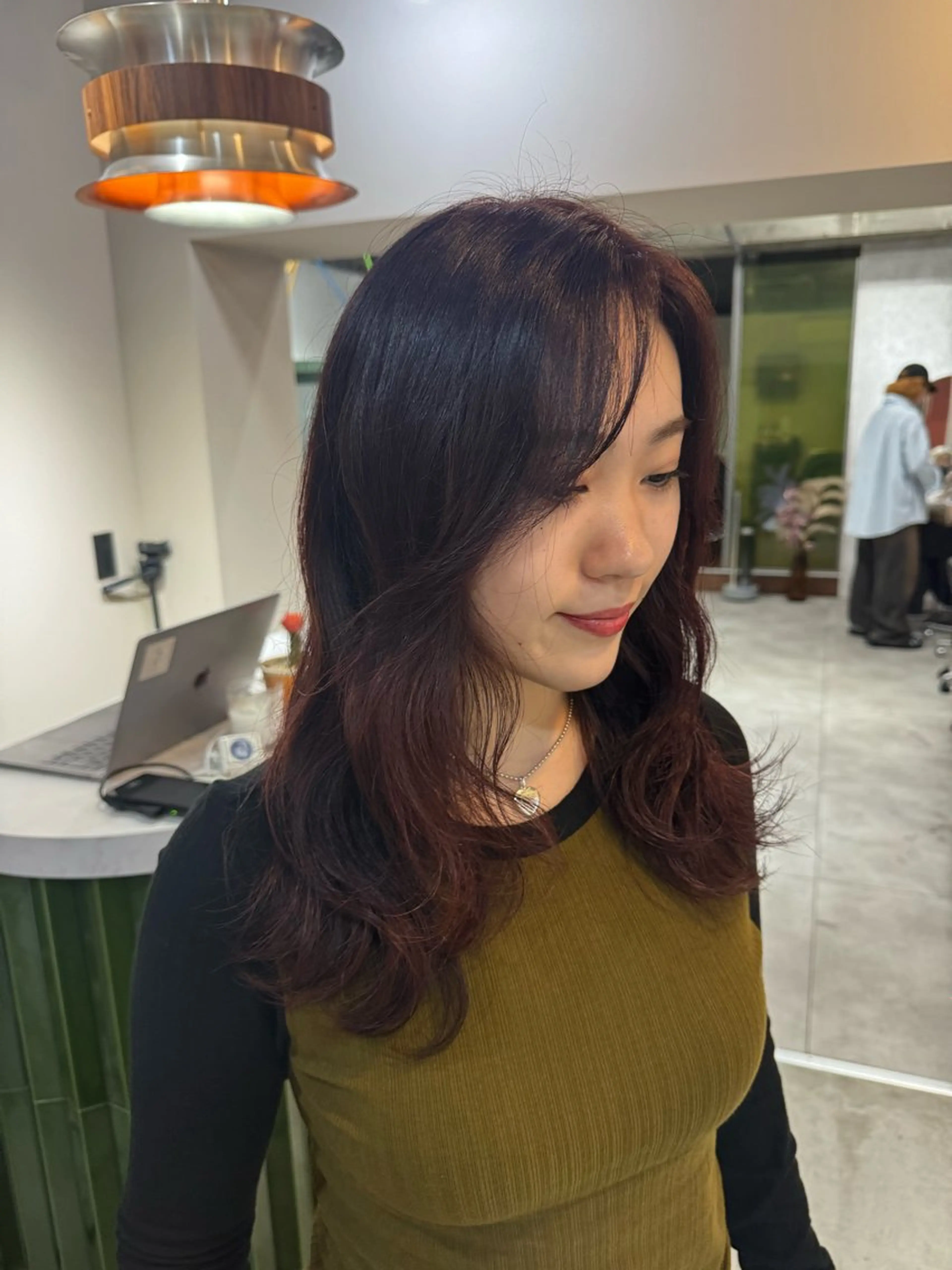 カラー 🌙ヘーゼルベージュ レイヤーカット🌙のヘアスタイル