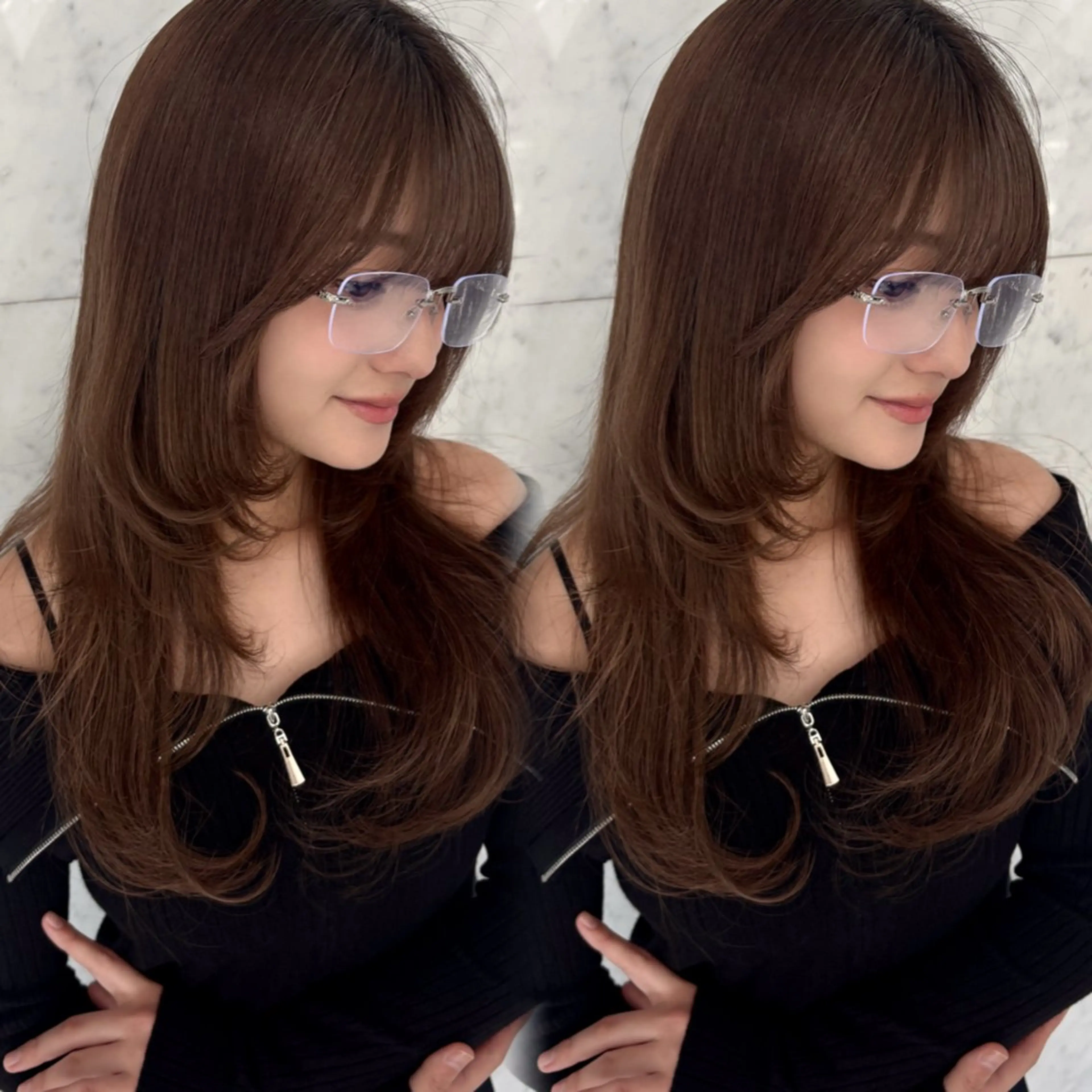 【人気No.2👑】カット＋カラー＋Aujuaトリートメント🌟しっかりケアコース🌟の写真