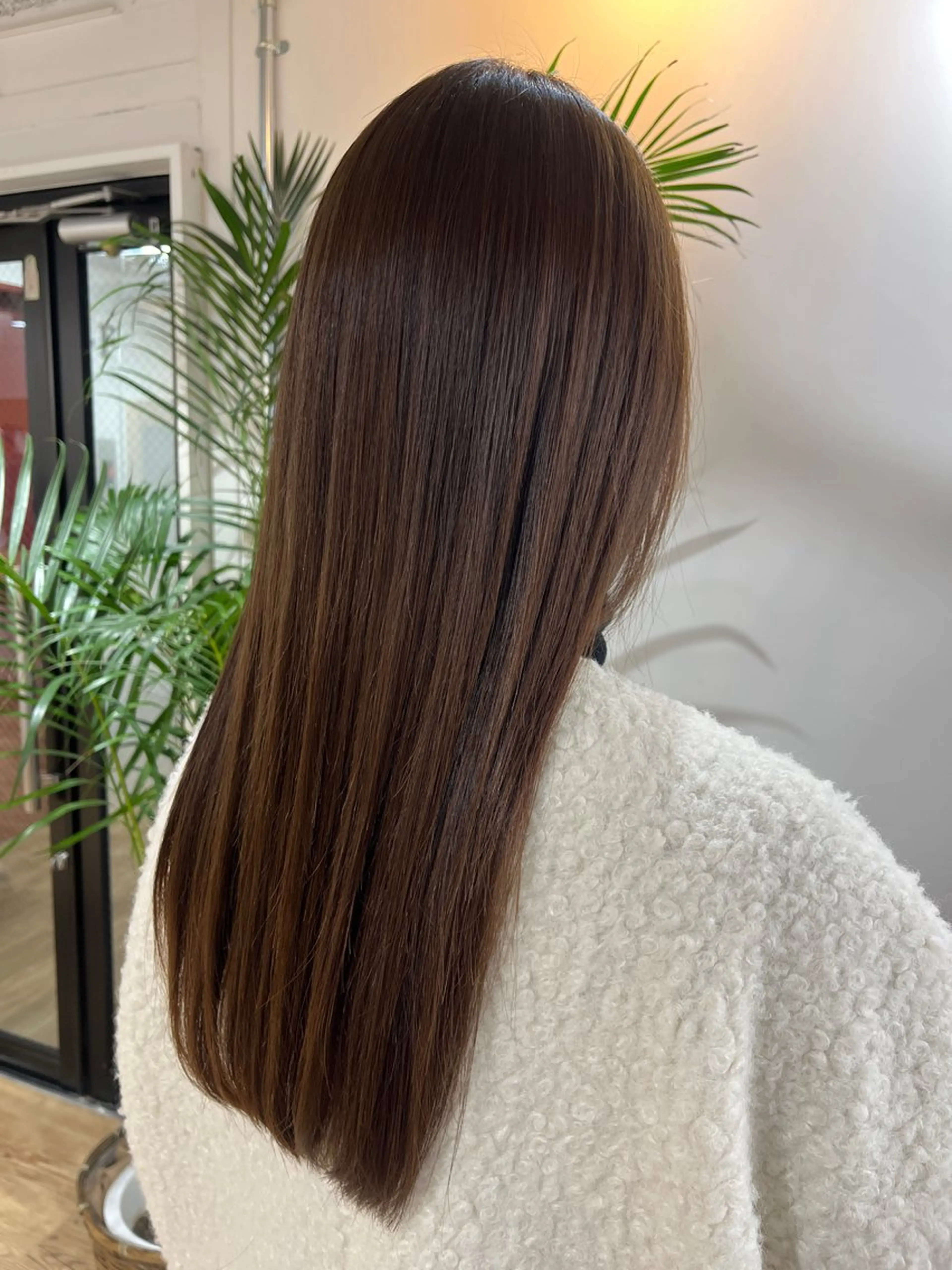 ロング 酸性ストレート ヘアカラー hair studio Zen【ヘアー　スタジオ　ゼン】所属・京都駅/透明感カラー 🖤sakiのヘアスタイル