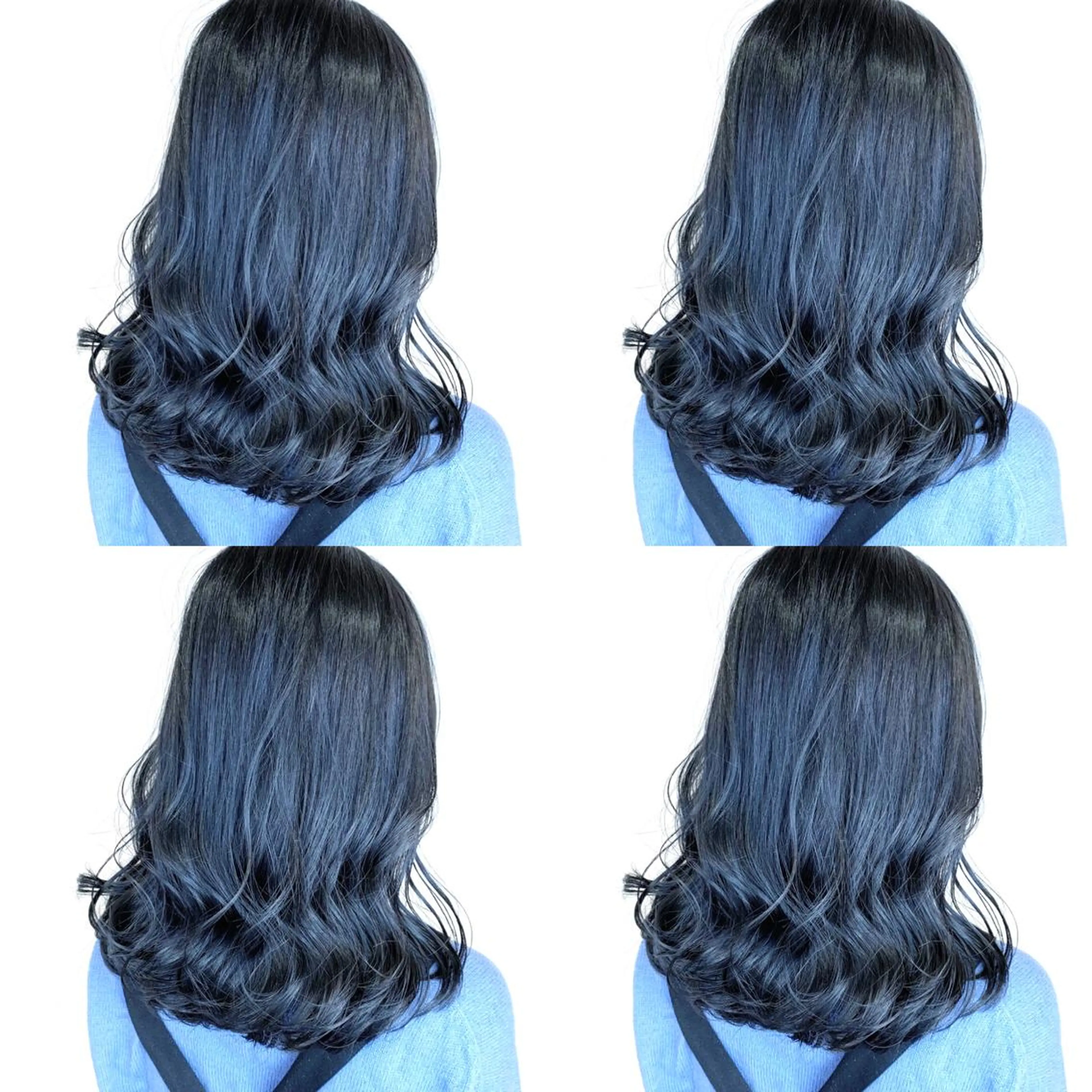 ミディアム カラー 韓国レイヤーカット/ ダブルカラーのヘアスタイル