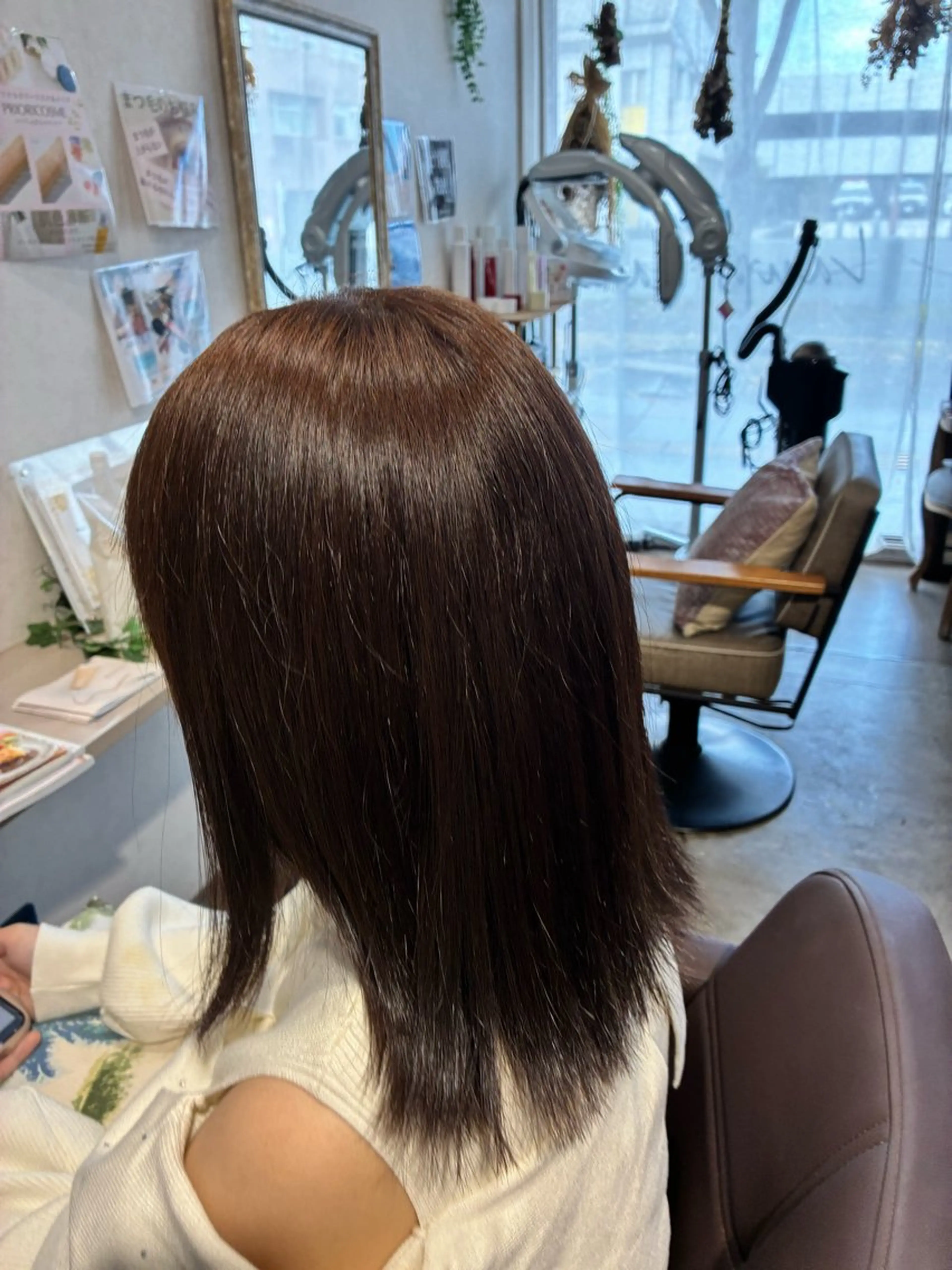 ミディアム 髪質改善 宇田津 文那のヘアスタイル