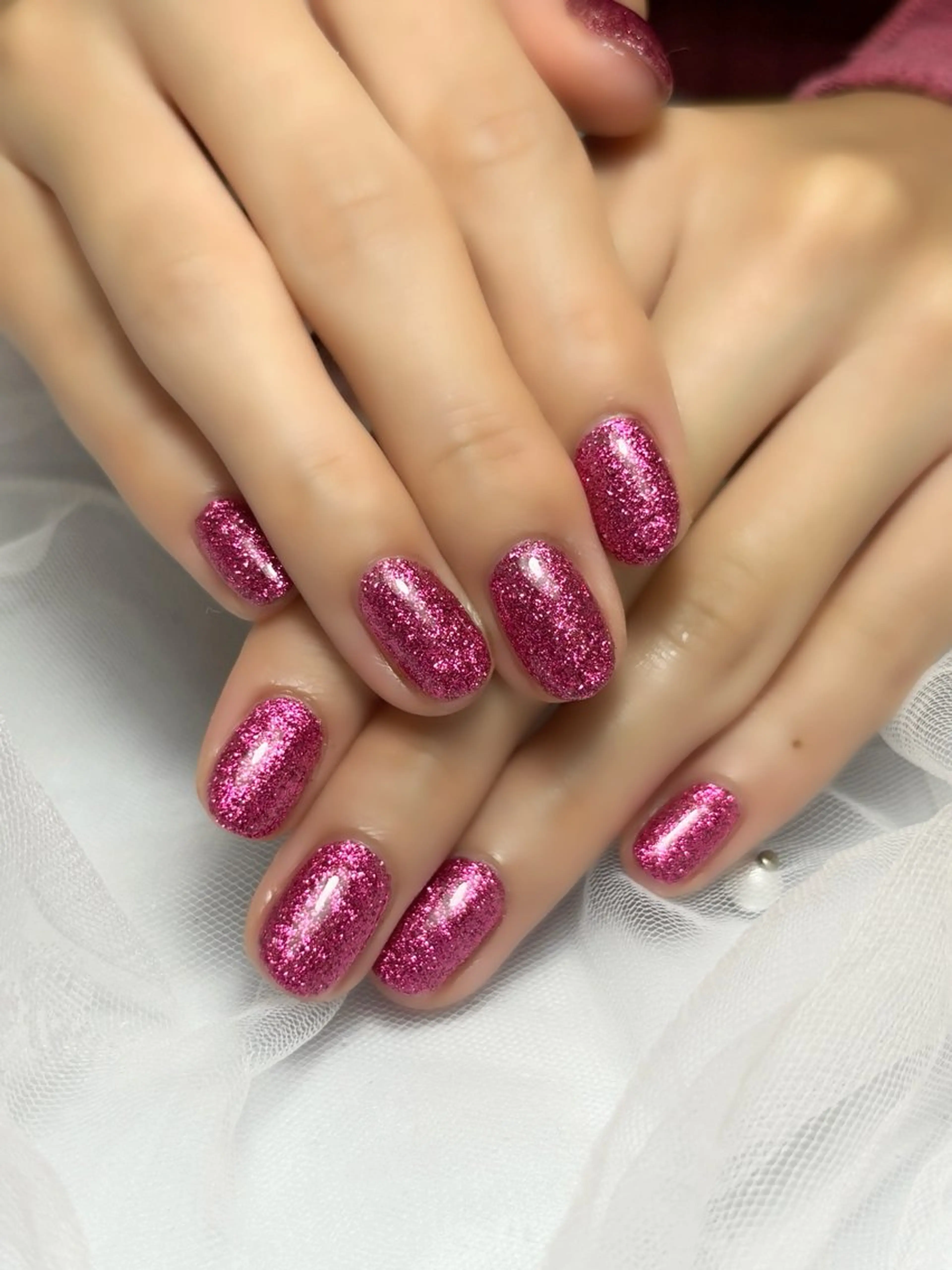 ネイル キラキラネイル ラメ(グリッター) ワンカラーネイル エルバイノリコ 岩下パラジェル取扱店のネイルデザイン