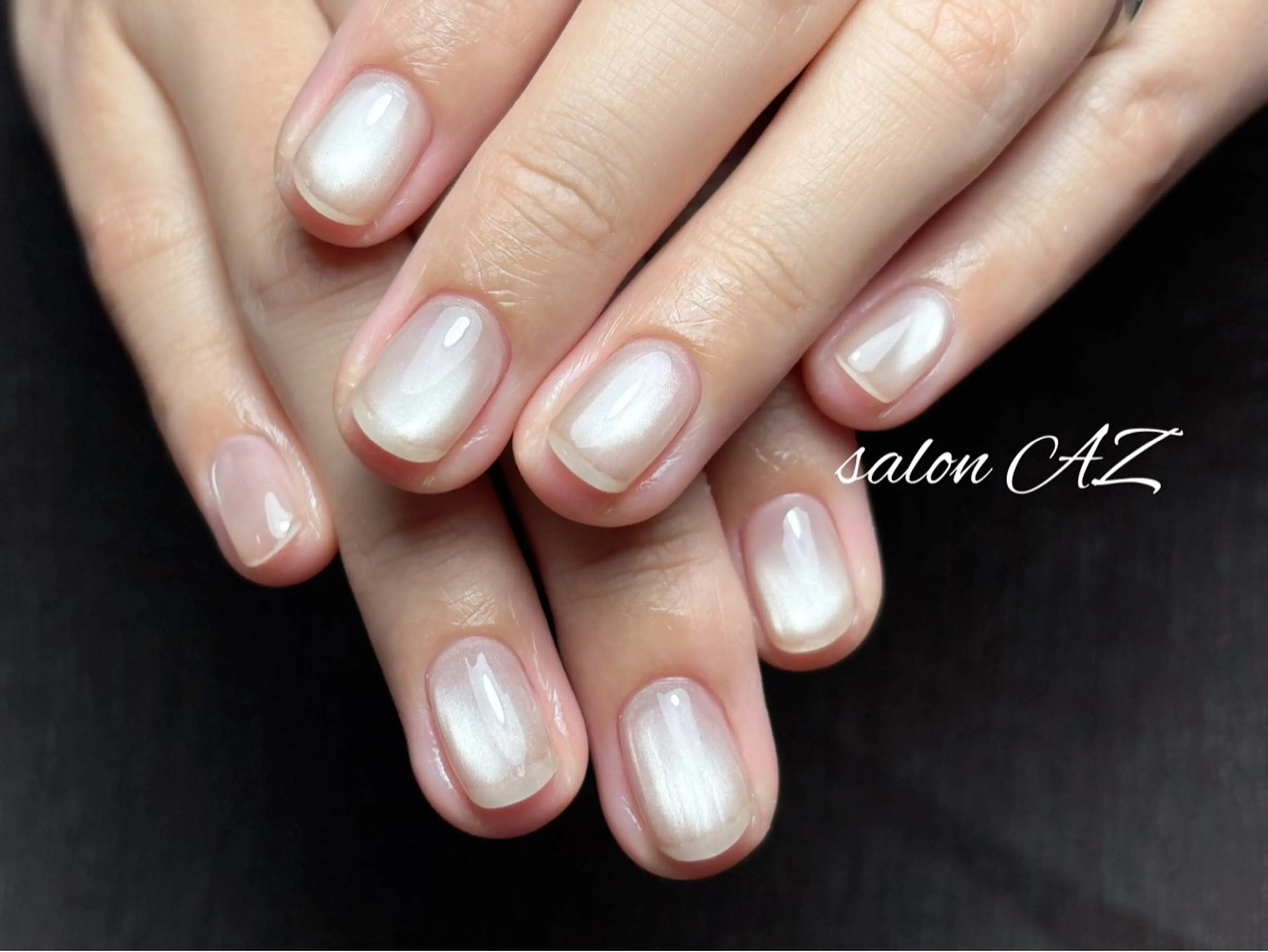 ネイル アートネイル 長さ出し フットネイル フレンチネイル ジェルネイル ハンドネイル salon AZのネイルデザイン