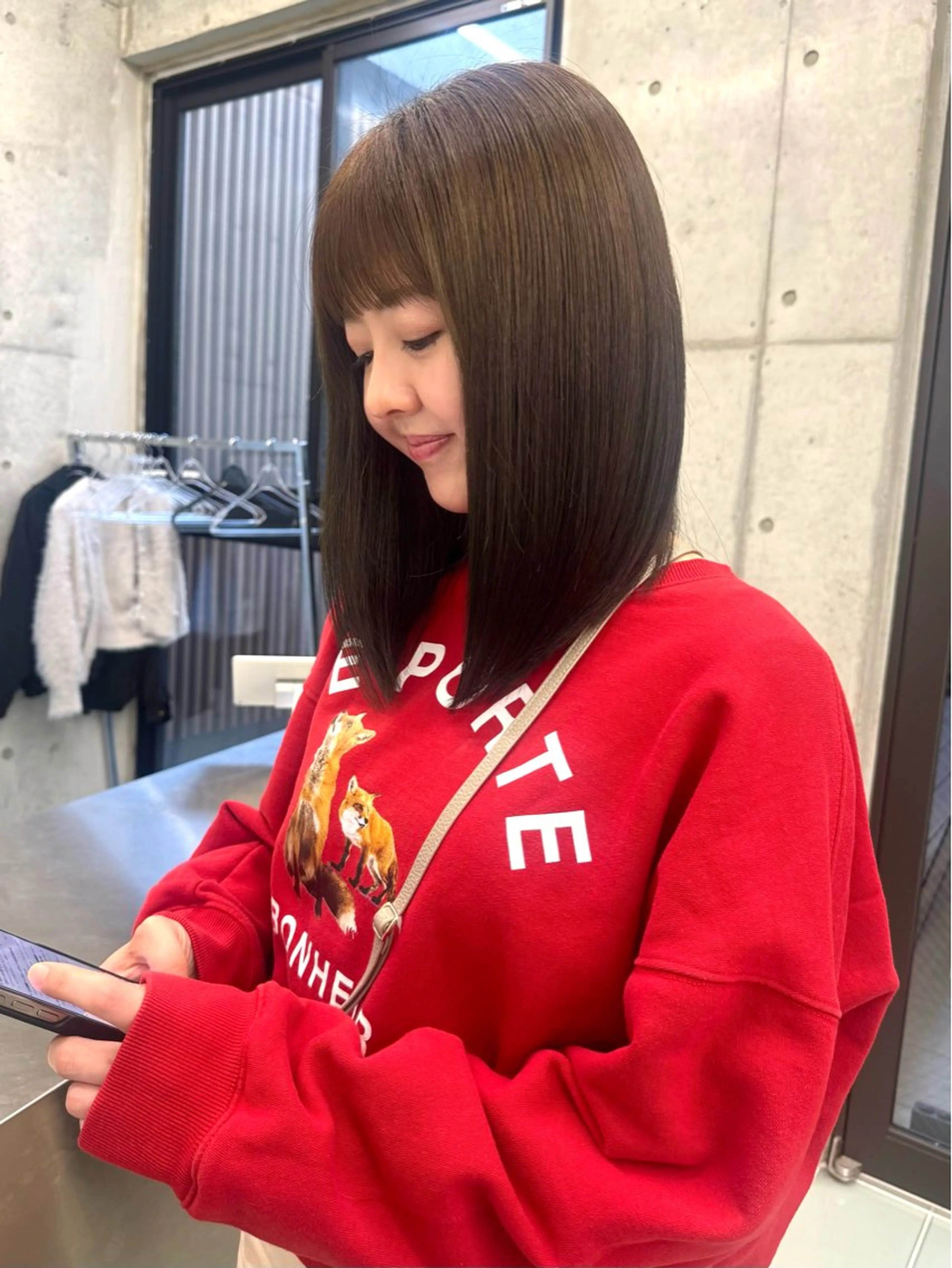 ミディアム カラー 髪質改善 トリートメント トリートメント 🫧umu.🫧韓国 /レイヤー/ハッシュのヘアスタイル