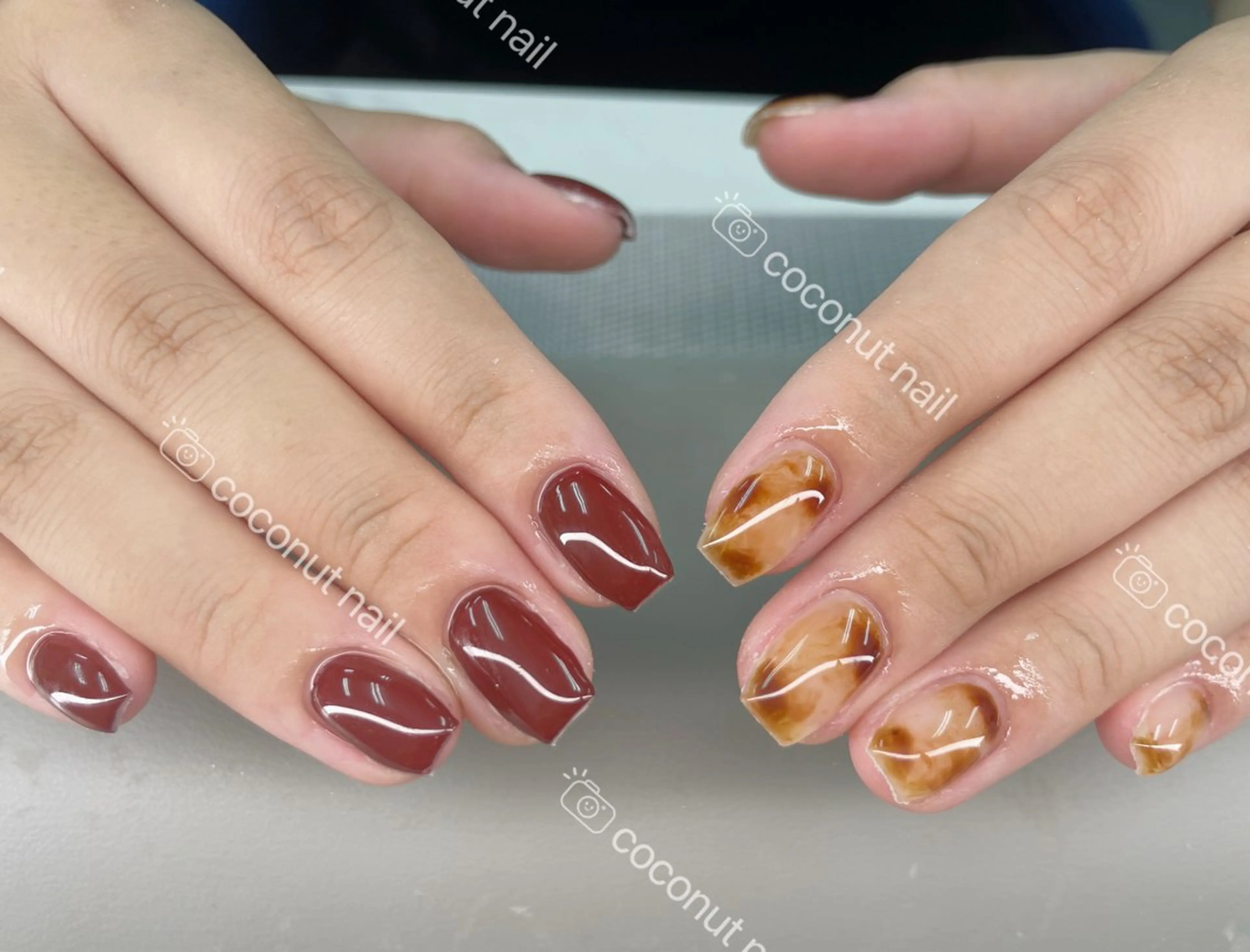 ネイル ハンドネイル 神田 ココナッツのネイルデザイン