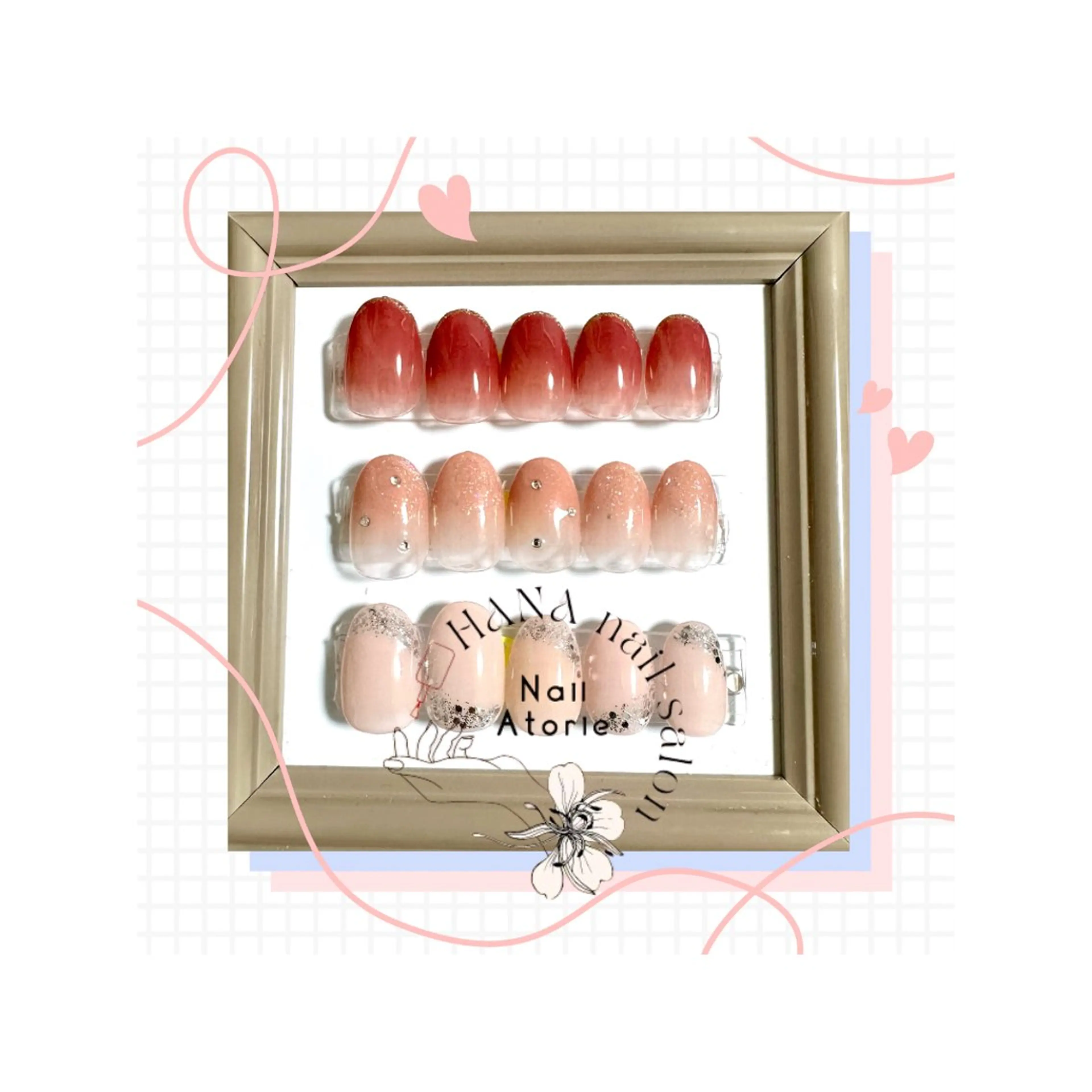 ネイル グラデーション オフィスネイル シンプルネイル 夏ネイル ハンドネイル HaNA 　nail salonのネイルデザイン