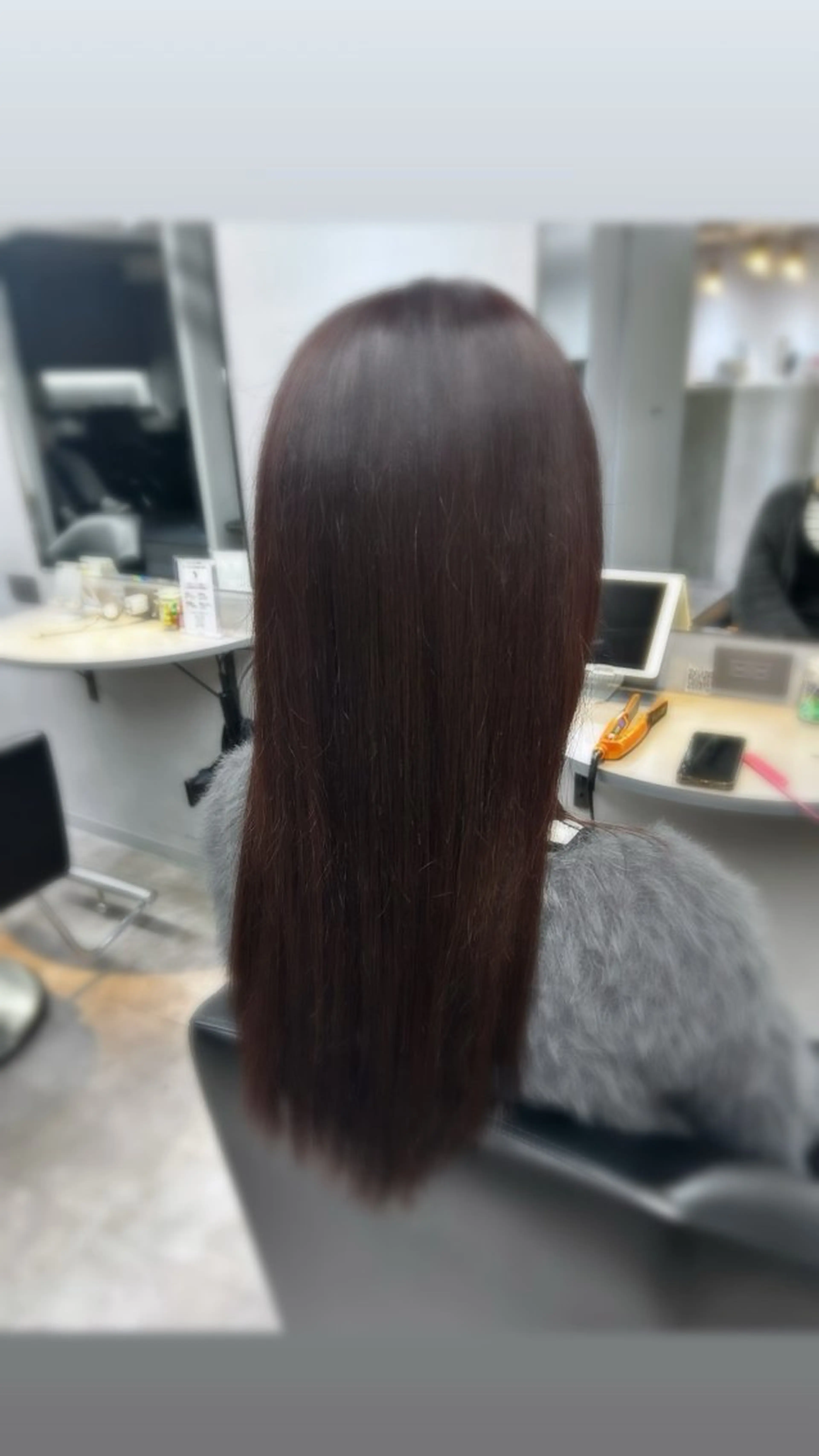 ロング ここ𝜗𝜚 /暖色カラーのヘアスタイル