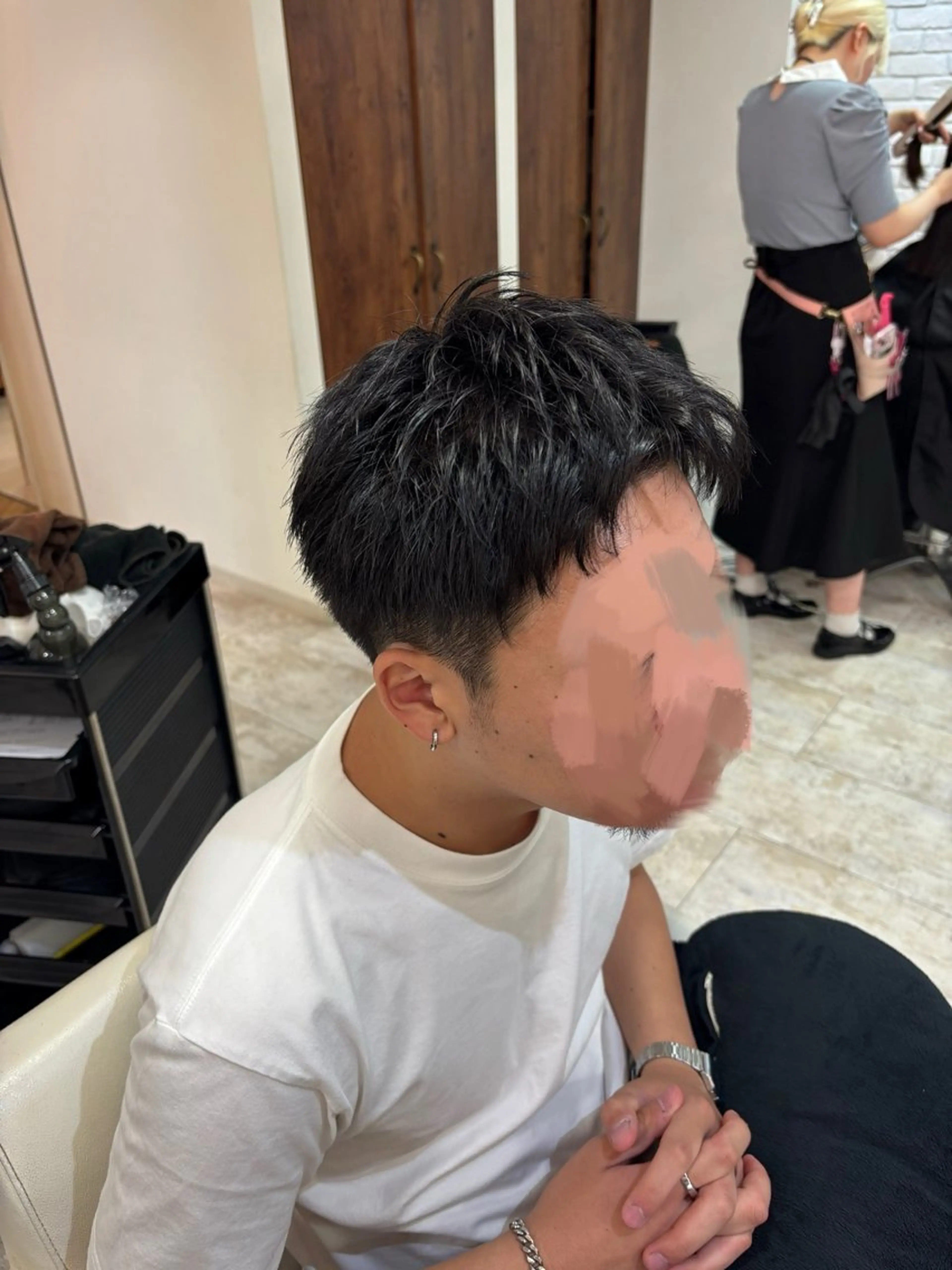 ショート メンズ レディースカラー🧡 🫧Akariのヘアスタイル