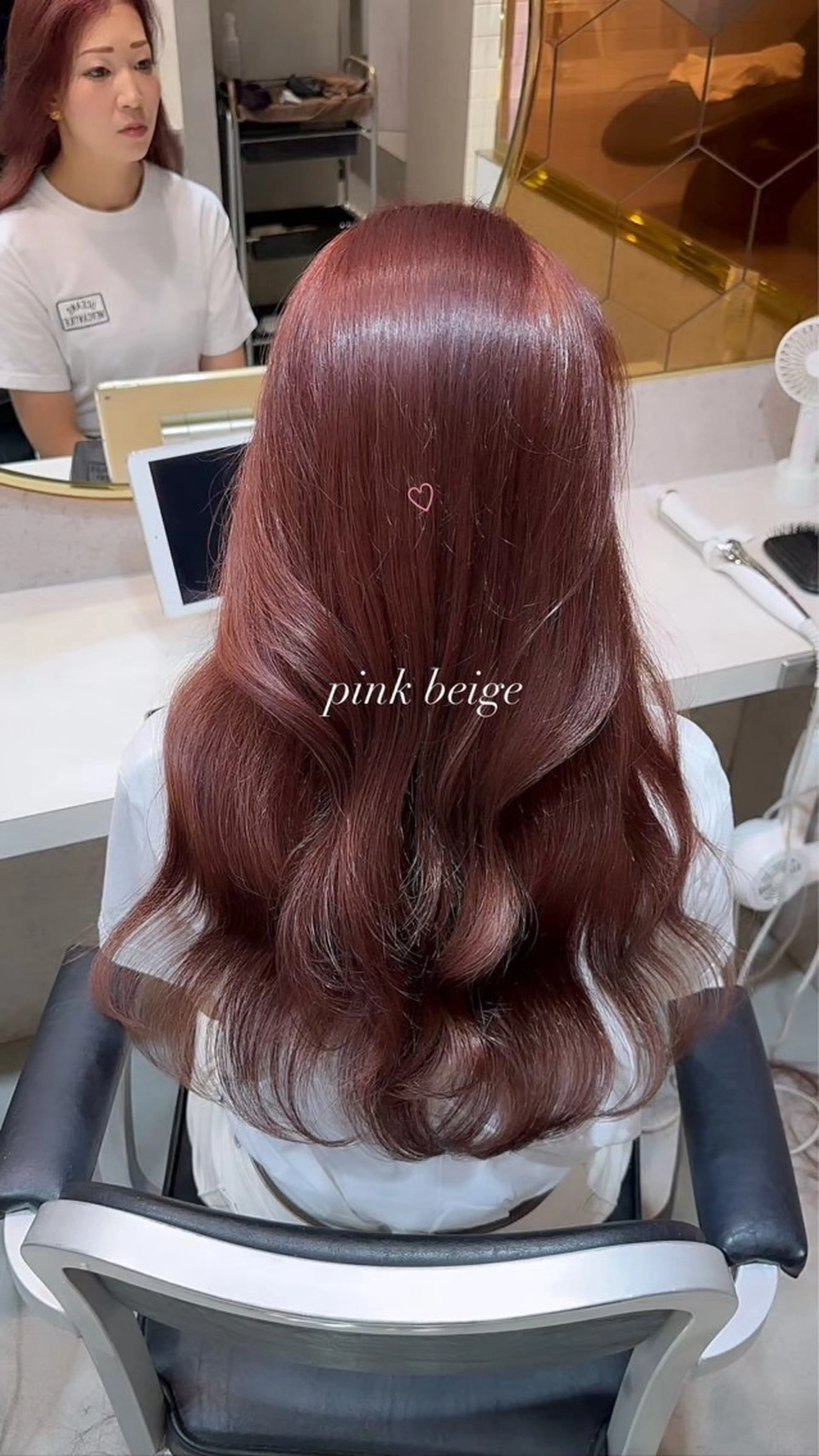 ロング カラー ヘアカラー トリートメント 中村 珠笑のヘアスタイル