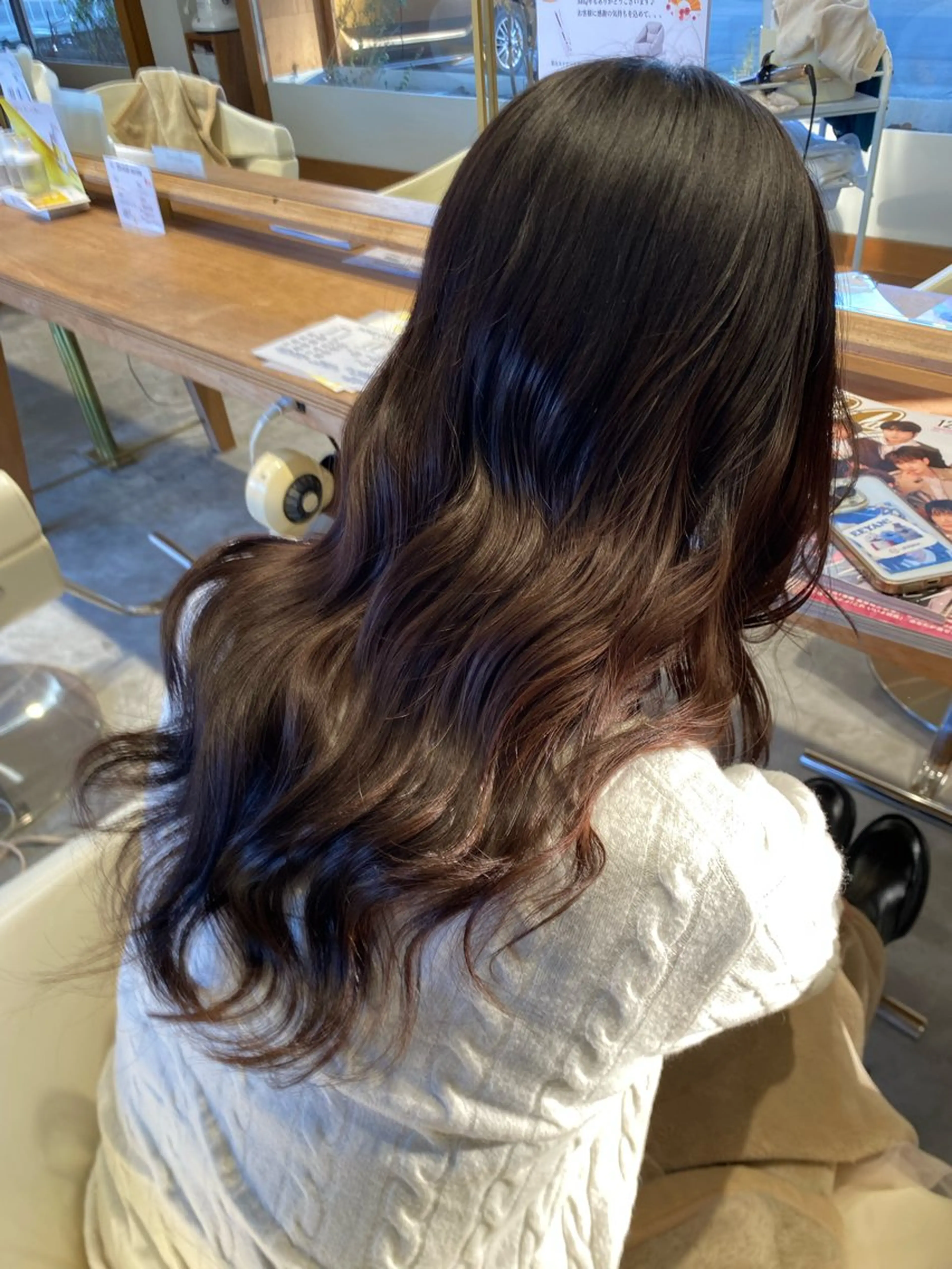 【ケアまでしっかり】カット＋カラー＋ソーダスパ＋トリートメント20%オフ(シャンプー、ブロー込み)の写真